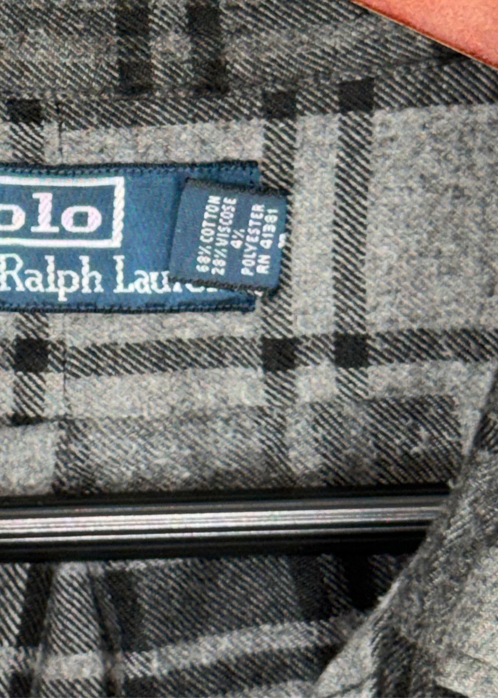 VTG PRL Plaid Flannel Work Shirt Heritage Americana image 7