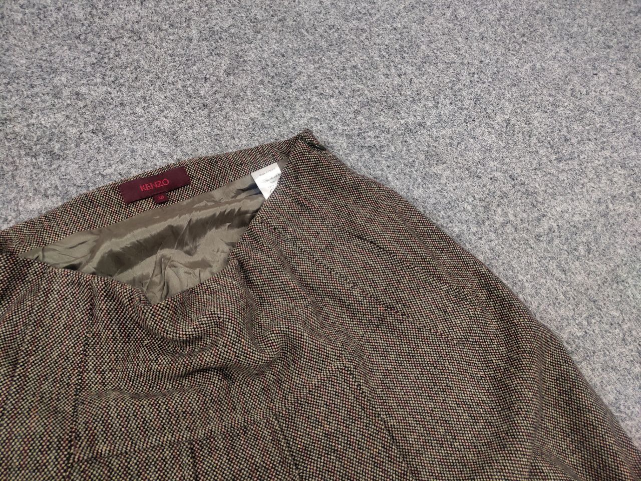 Kenzo Vintage 0's Kenzo Paris Wool Blend Wrap Midi Skirt Size 38" / US 16 / IT 52 - 6 Thumbnail