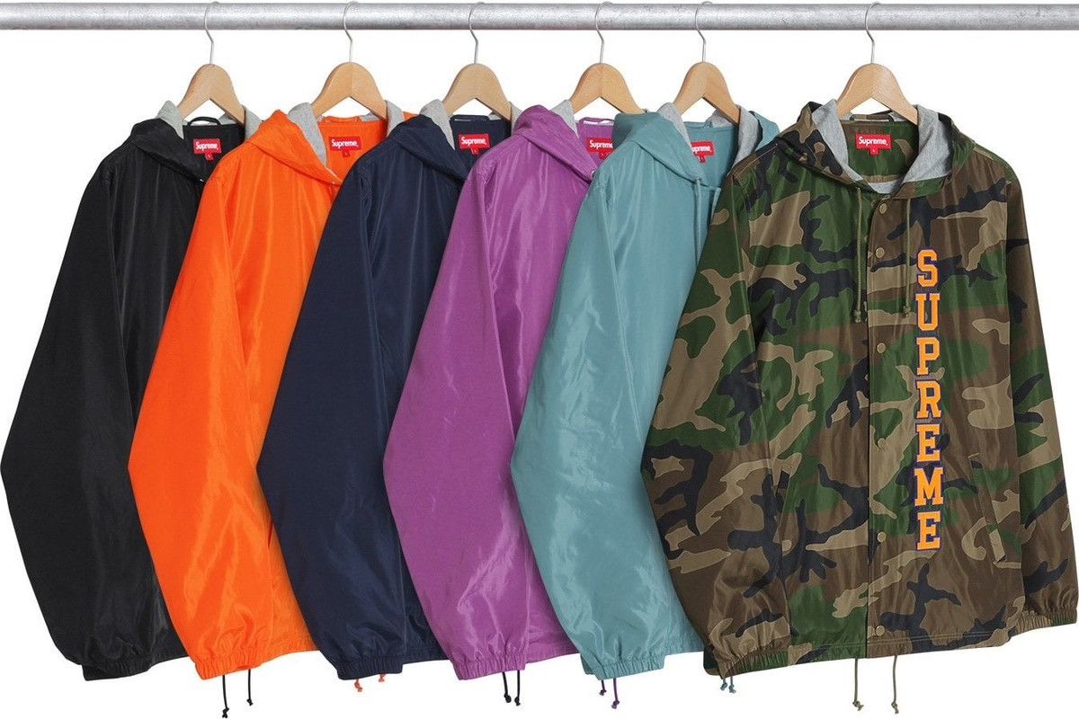 Supreme Supreme Vertical Logo Coaches Jacket SS17 Size US XL / EU 56 / 4 - 8 Thumbnail