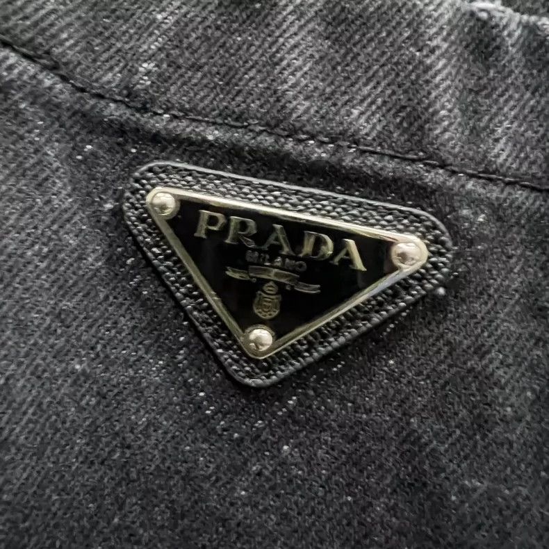 Prada Prada Size 36 Triangle logo denim shirt size 36 2502-Nexta Size US XXS / EU 40 - 3 Thumbnail