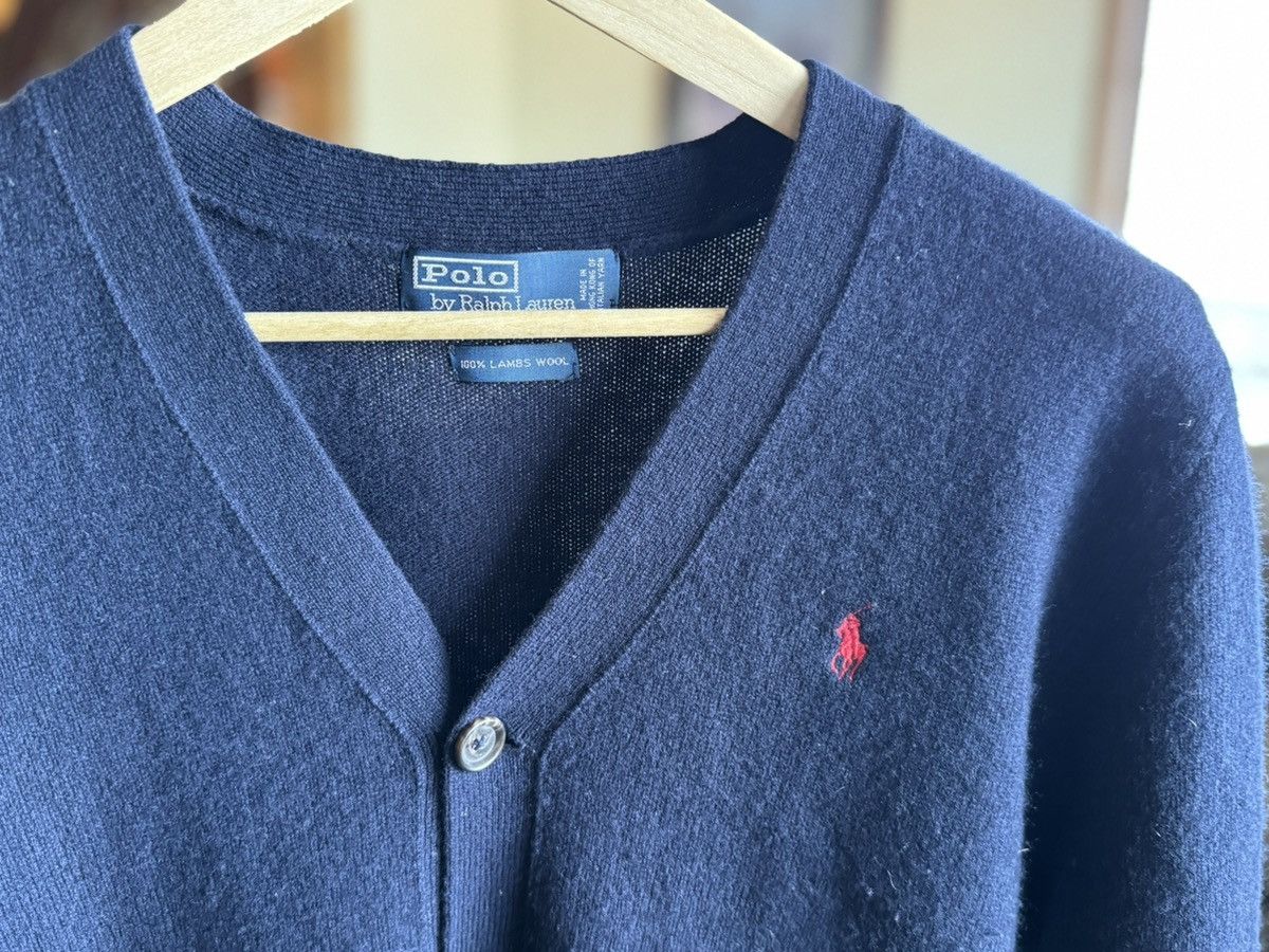 Polo Ralph Lauren Lambswool Navy Blue Cardigan Size US S / EU 44-46 / 1 - 2 Thumbnail