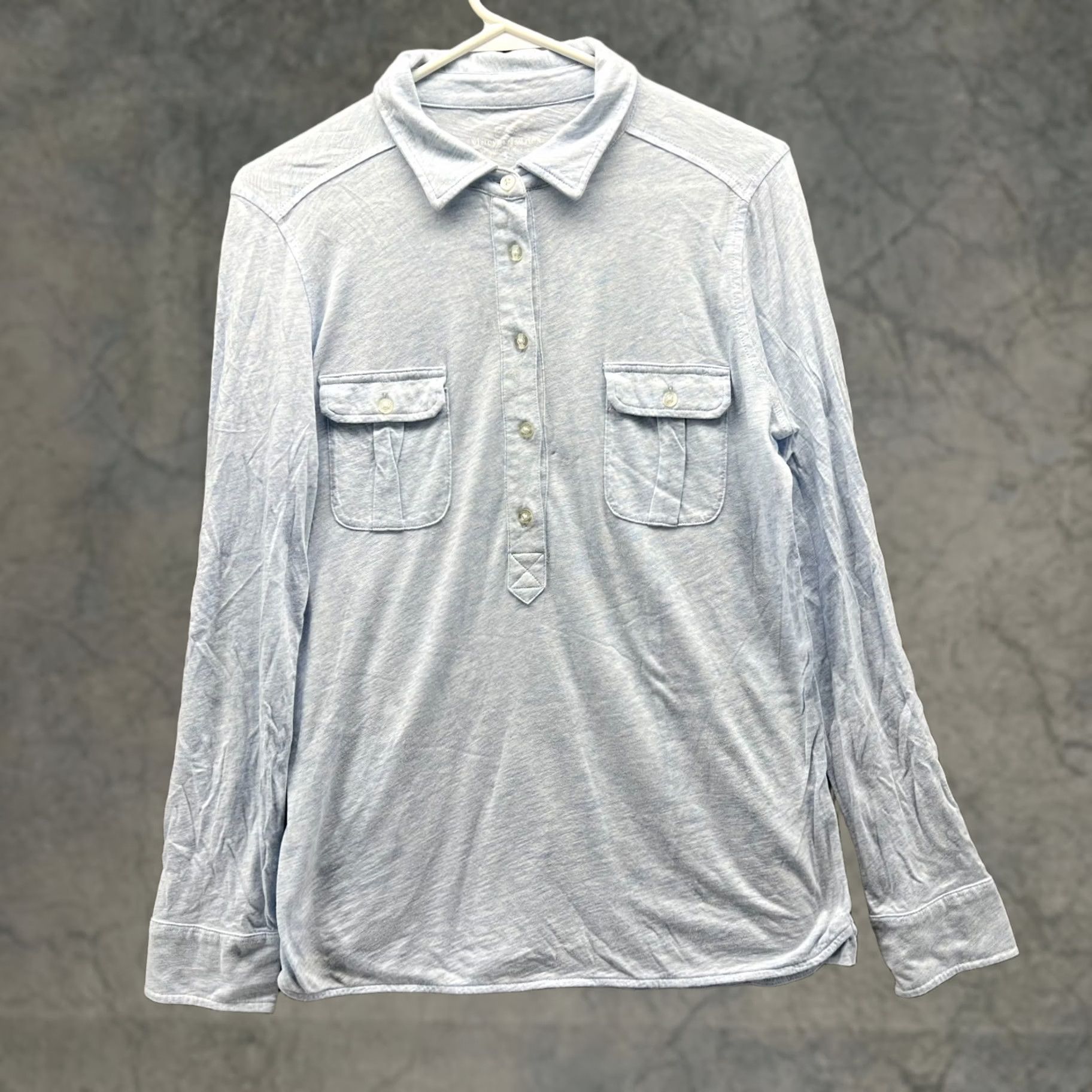 Vineyard Vines Vineyard Vines Shirt Mens Small Blue Long Sleeve Button-Up Cotton Modal Regular Fit Size US S / EU 44-46 / 1 - 1 Thumbnail