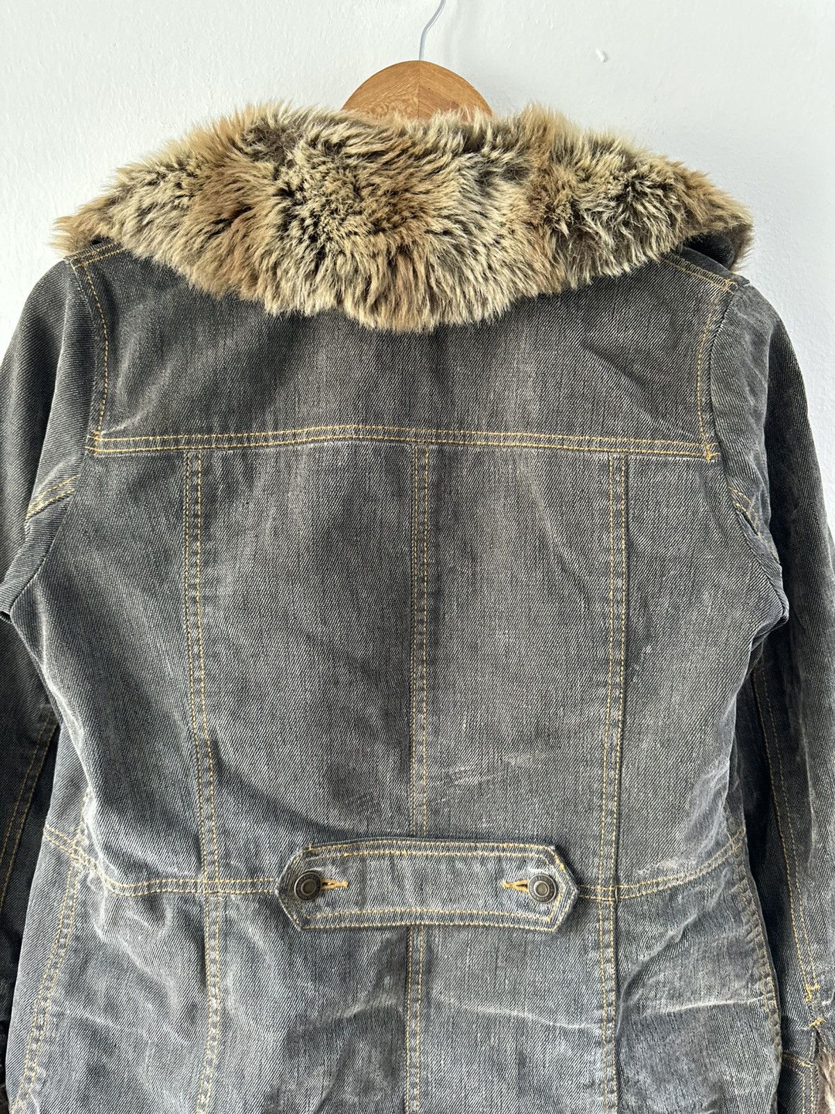 Japanese Brand Trois La Paix Foux Fur Vintage Herringbone Jacket Size US M / EU 48-50 / 2 - 6 Thumbnail