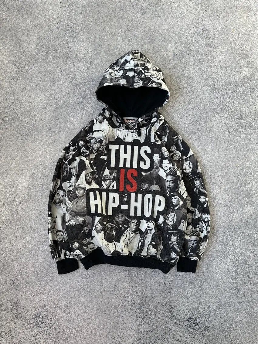 Vintage Vintage Rap This Is Hip Hop Full Printed Oversized Hoodie Grailed