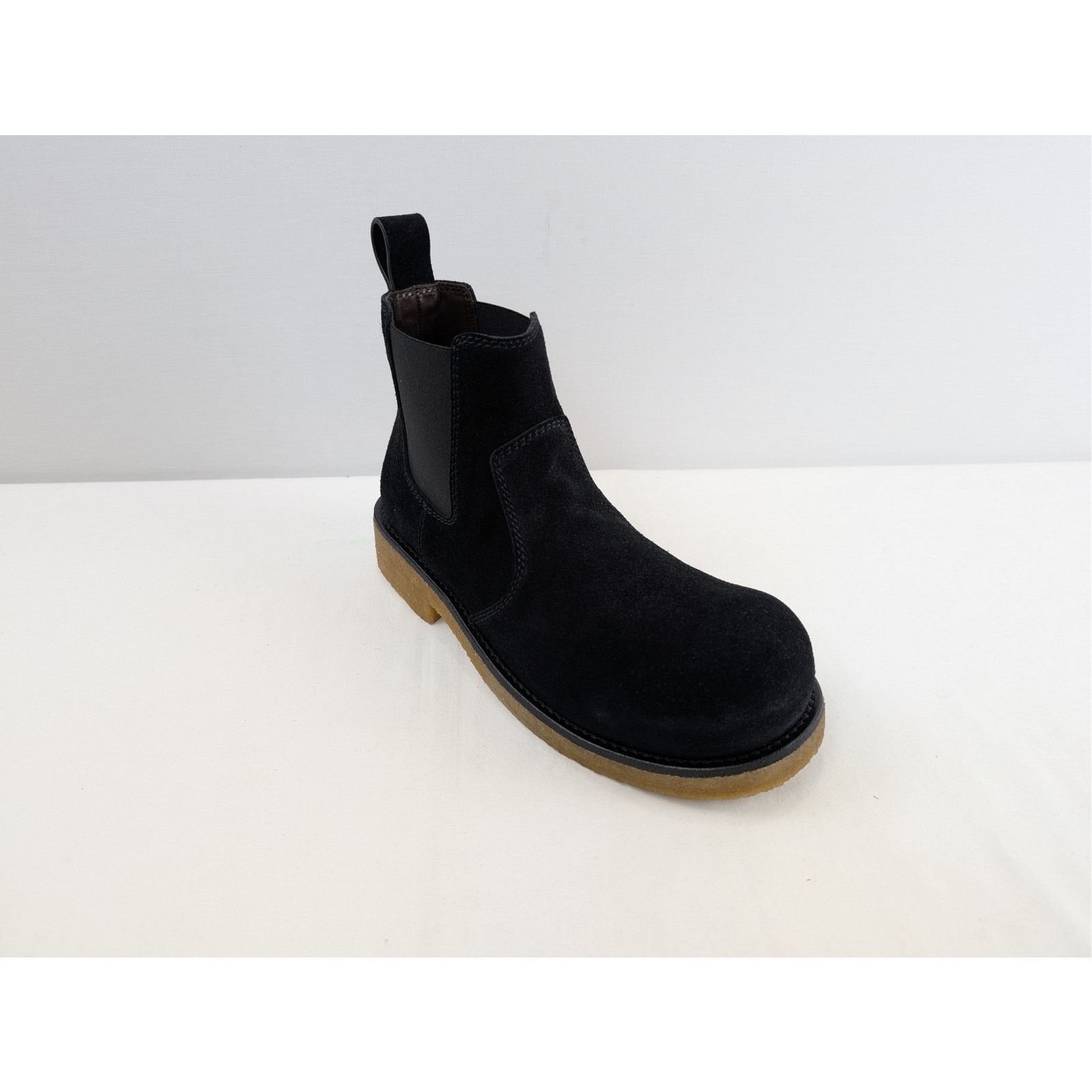 Bottega Veneta o1rshd1 Deep Nubuck Helium Ankle Boots in Black Size US 10 / EU 43 - 4 Thumbnail