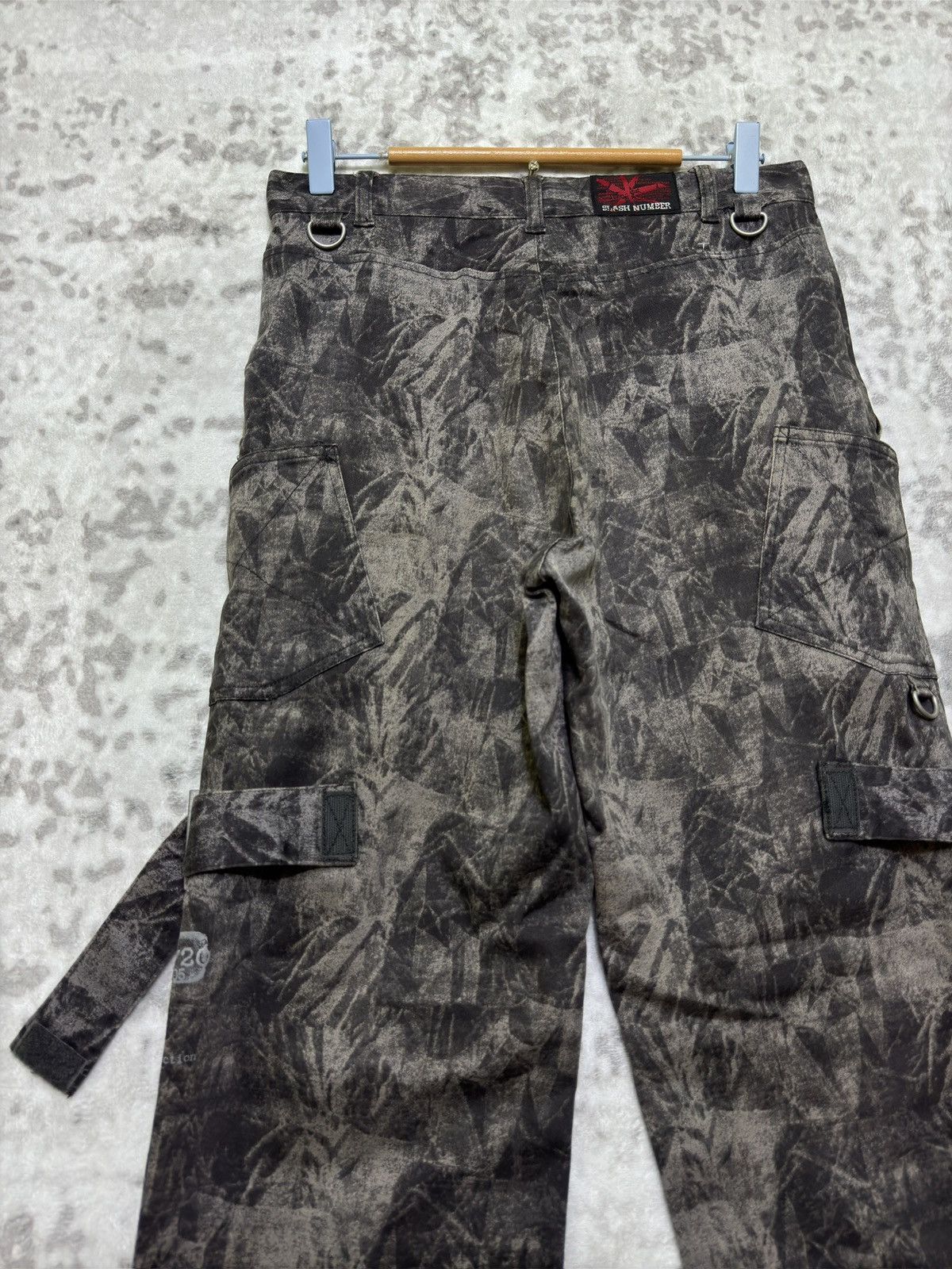 Hysteric Glamour Y2K Slash Number Smoked Bondage Cargo Pants Japanese Punk Size US 28 / EU 44 - 9 Thumbnail