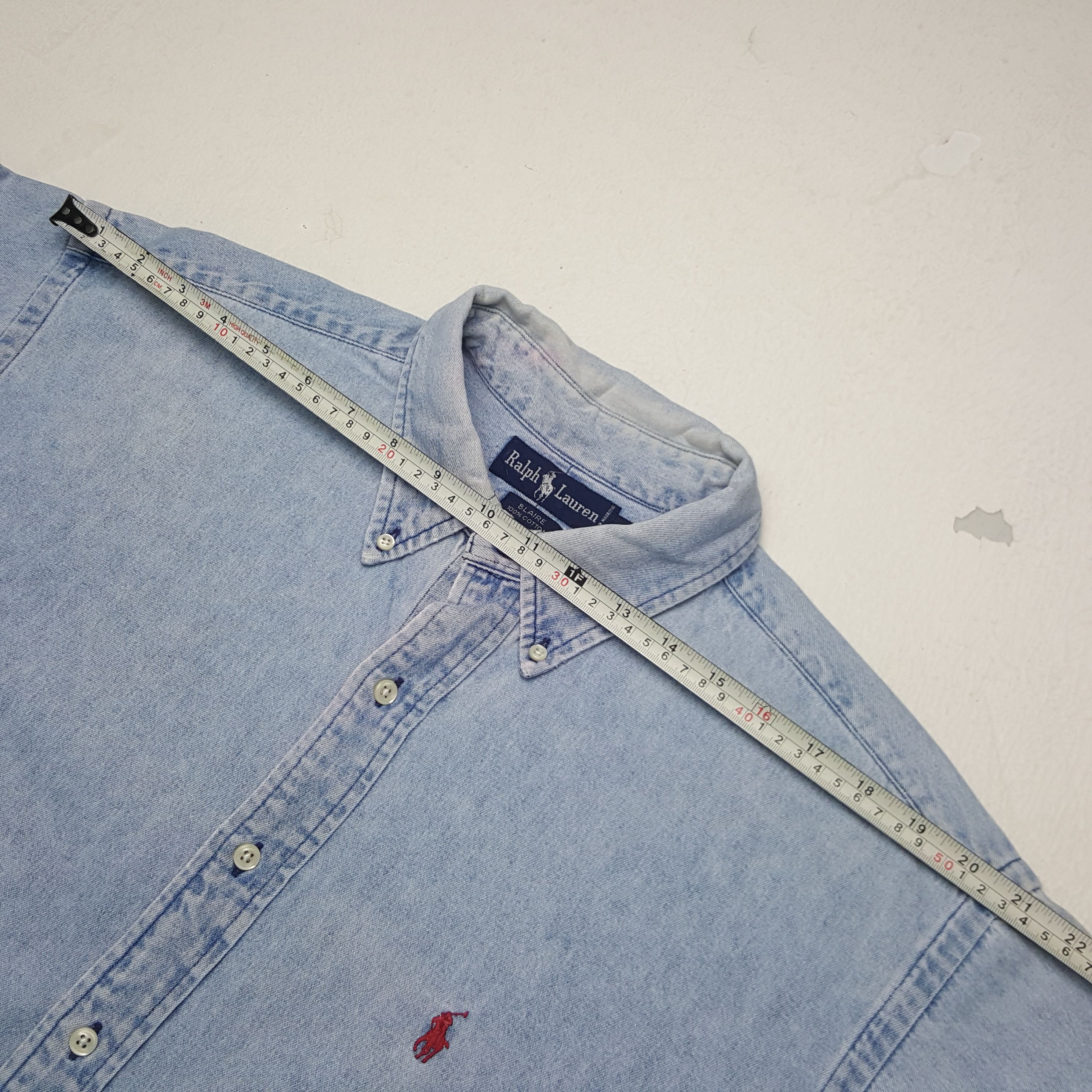 Polo Ralph Lauren × Ralph Lauren × Vintage Vintage Ralph Lauren Denim Button Up Shirt Size US L / EU 52-54 / 3 - 5 Thumbnail