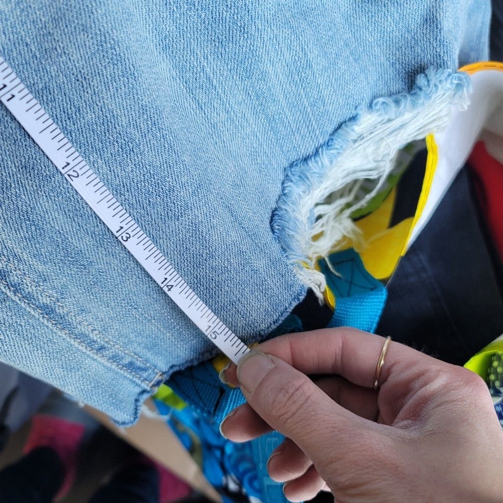Other EUC Unpublished Distressed Denim Mini Skirt Size 27" / US 4 / IT 40 - 10 Thumbnail