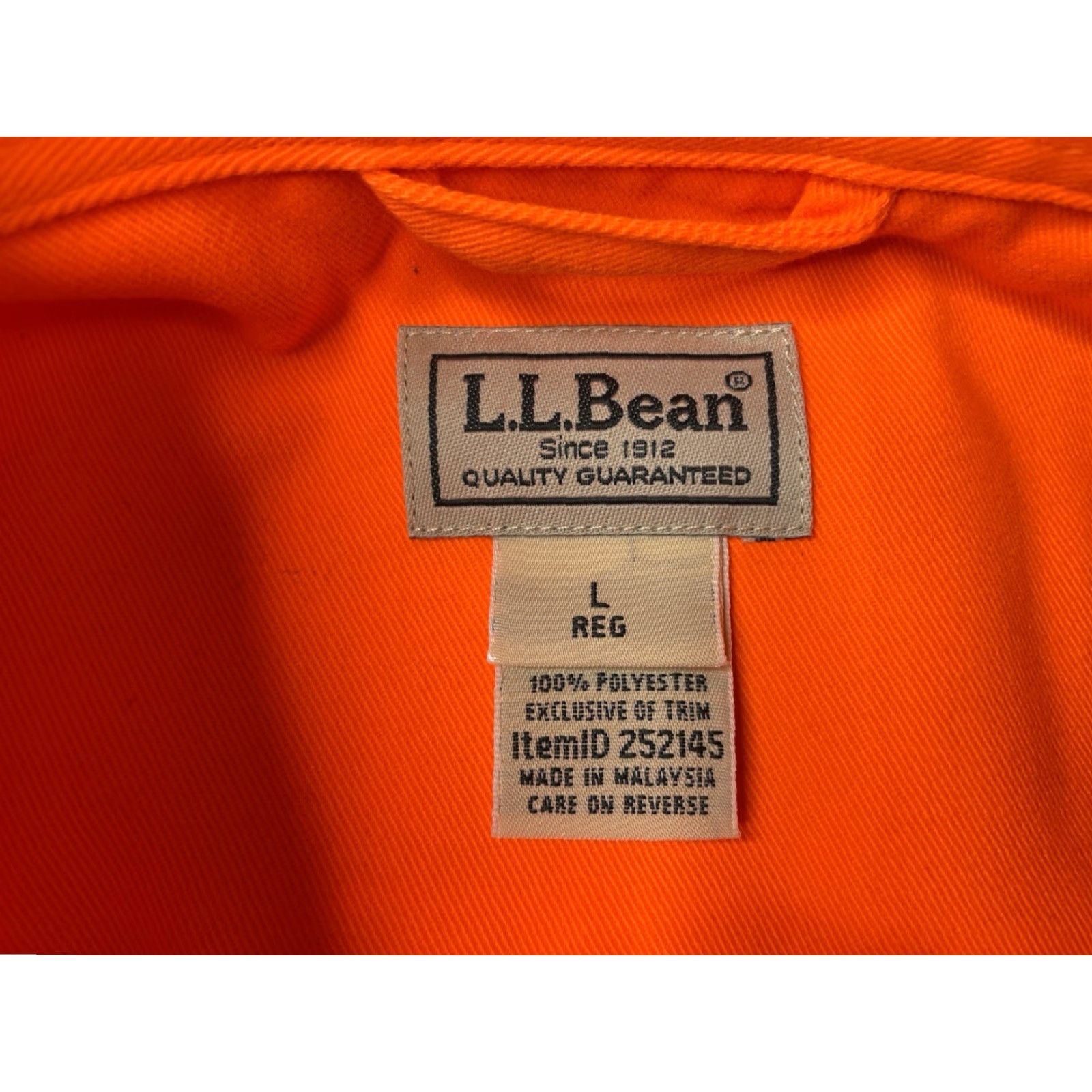 Vintage L.L. Bean Shirt Mens L Orange Long Sleeve Button-Up Outdoor Classic Size US L / EU 52-54 / 3 - 3 Thumbnail