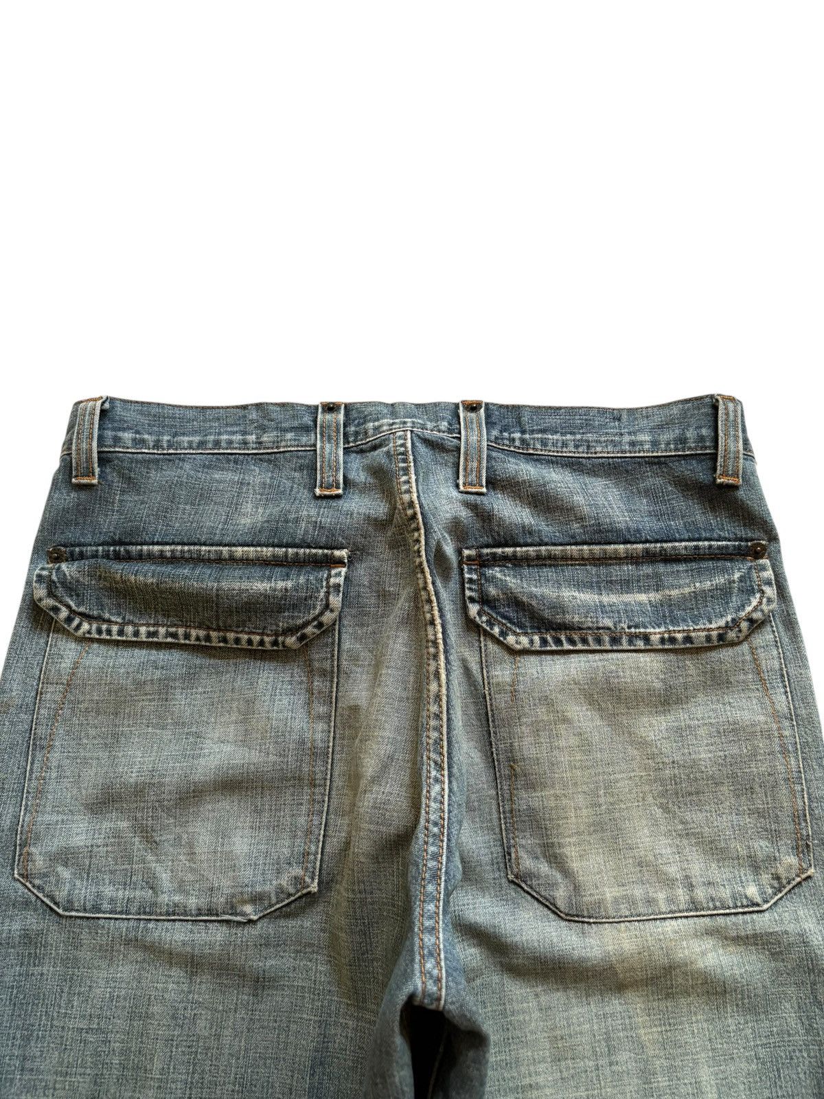 DKNY × Donna Karan Vintage DKNY Mud Wash Distressed Loose Baggy Jeans Size US 32 / EU 48 - 8 Thumbnail
