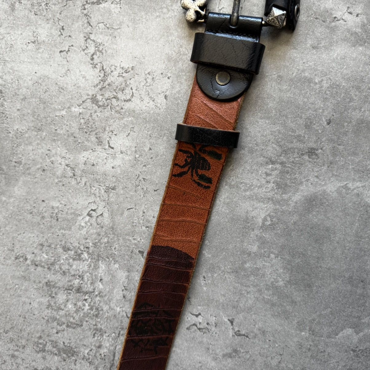 Leather Art Classic Leather Avant Garde Belt Hand Made in Italy Size ONE SIZE - 6 Thumbnail