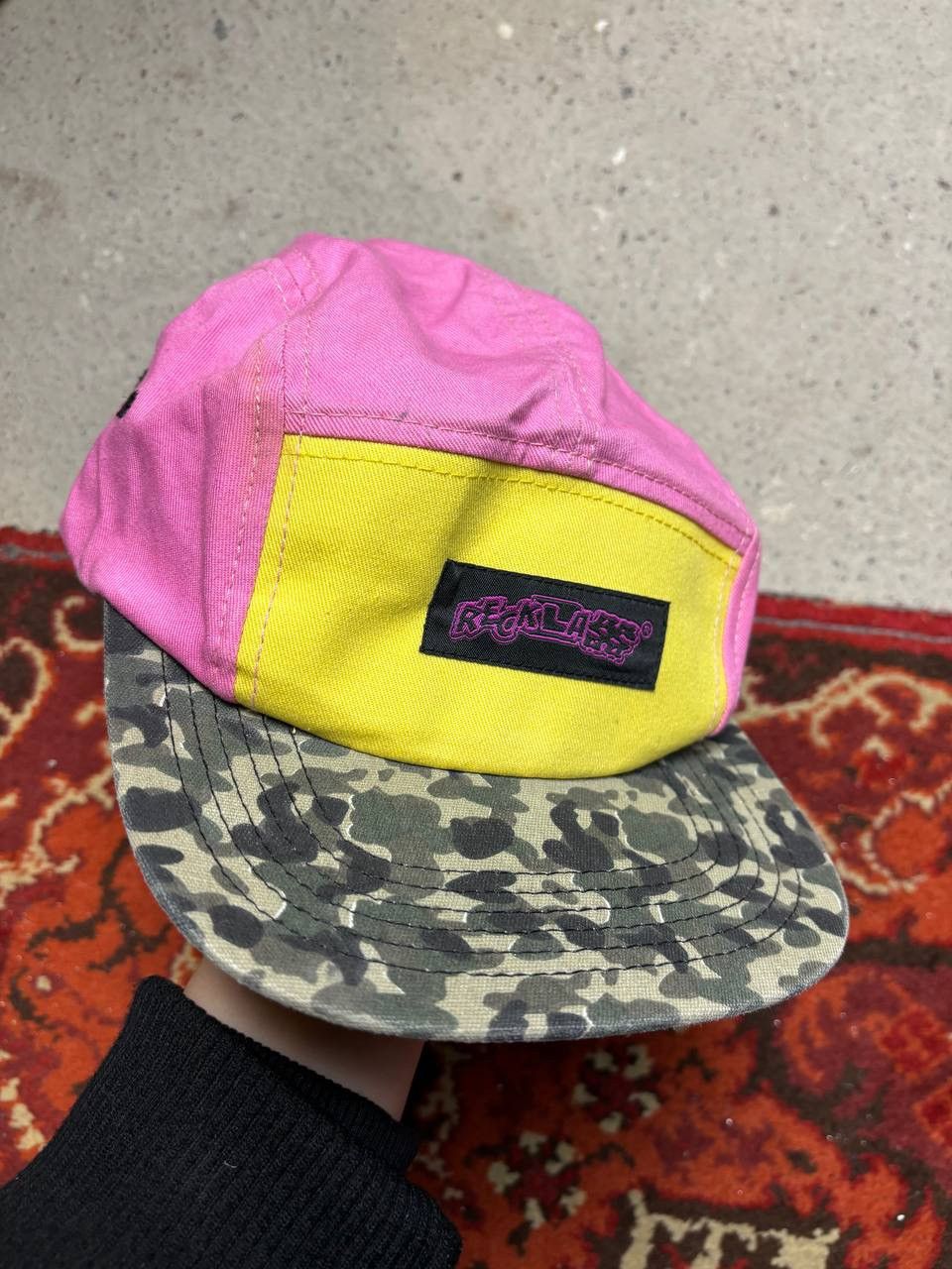 Japanese Brand × Vintage Vintage Y2K Reckla Skate Rap Camo 5 Panel Cap Size ONE SIZE - 2 Thumbnail