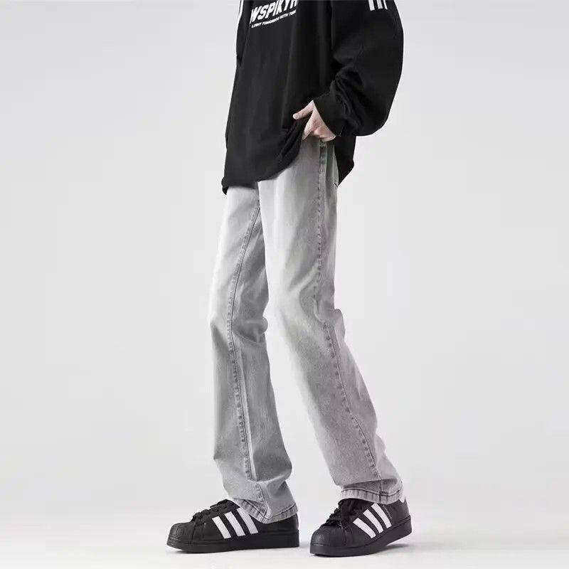 Japanese Brand × Jean Retro high street straight tube micro flared jeans Size US 32 / EU 48 - 1 Thumbnail