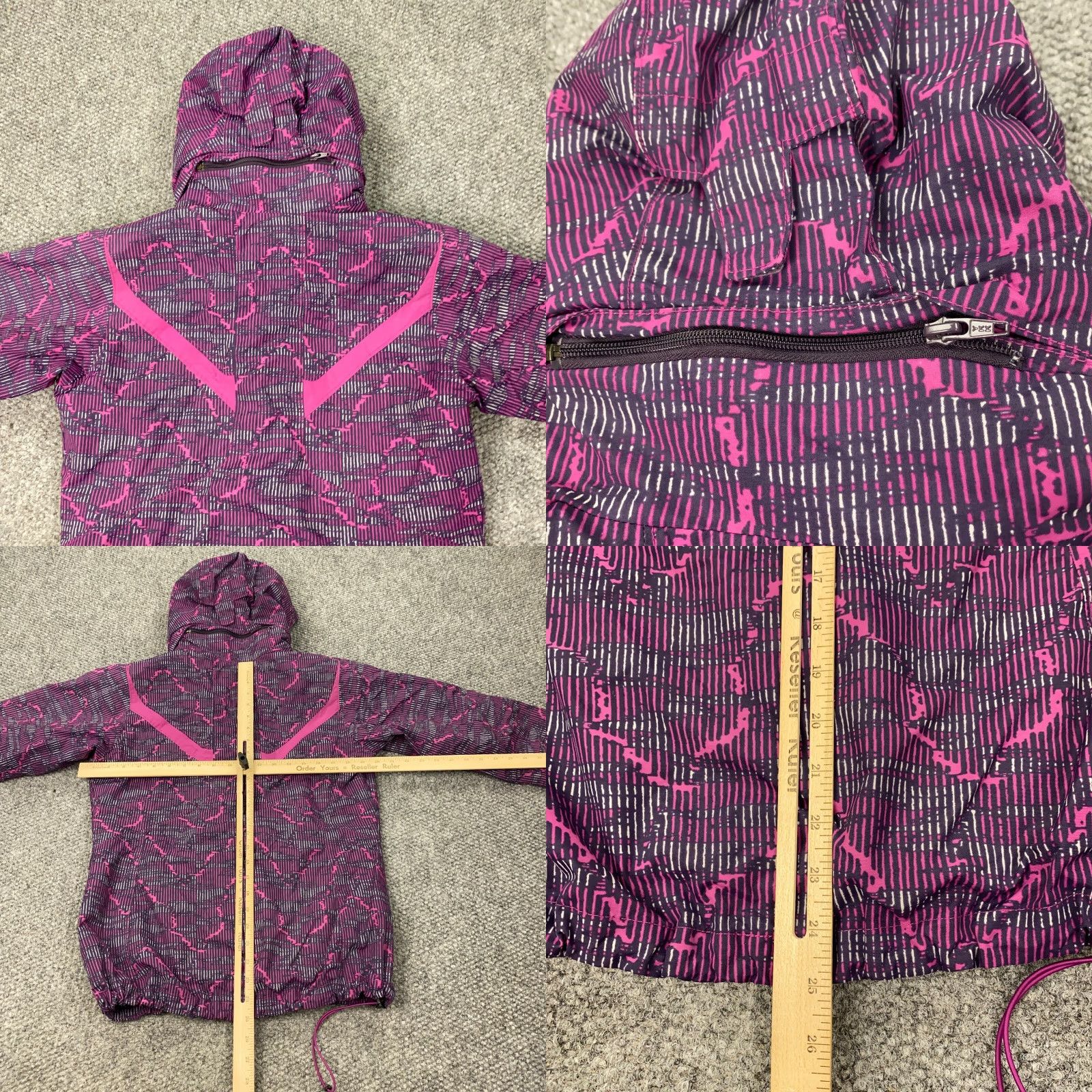 Rains Columbia Jacket Womens M Purple Windbreaker 3-in-1 Zip Hooded Water Resistant Pockets Removable Lining Ski Weathergear Full Zip Size M / US 6-8 / IT 42-44 - 10 Thumbnail