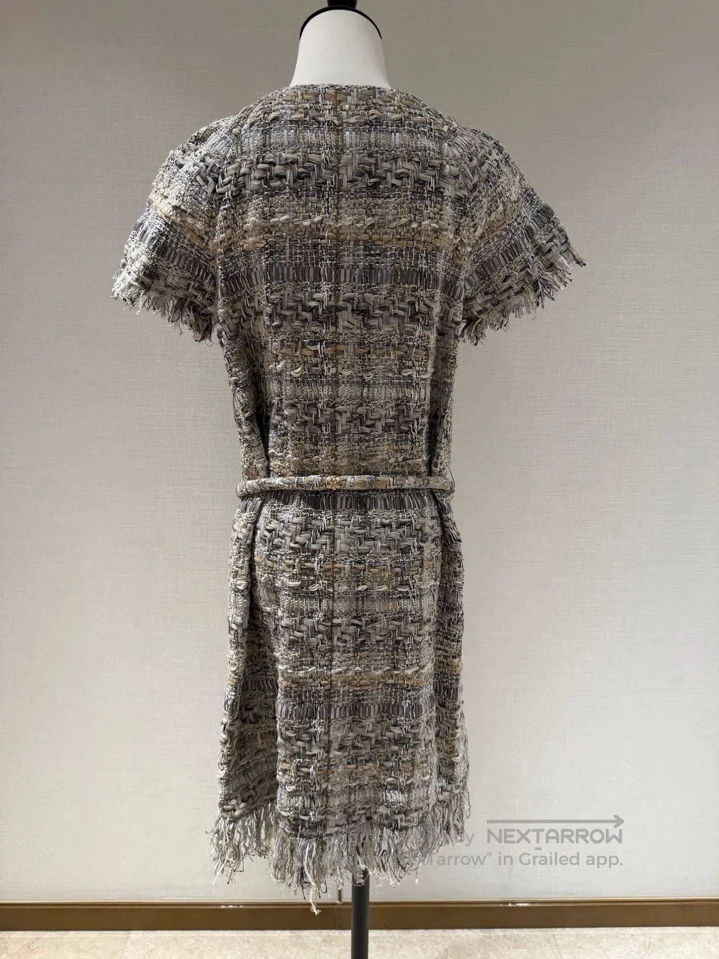 Chanel Chanel 18C Greek Tweed Fringe Dress. Size US 36 / EU 52 - 2 Thumbnail