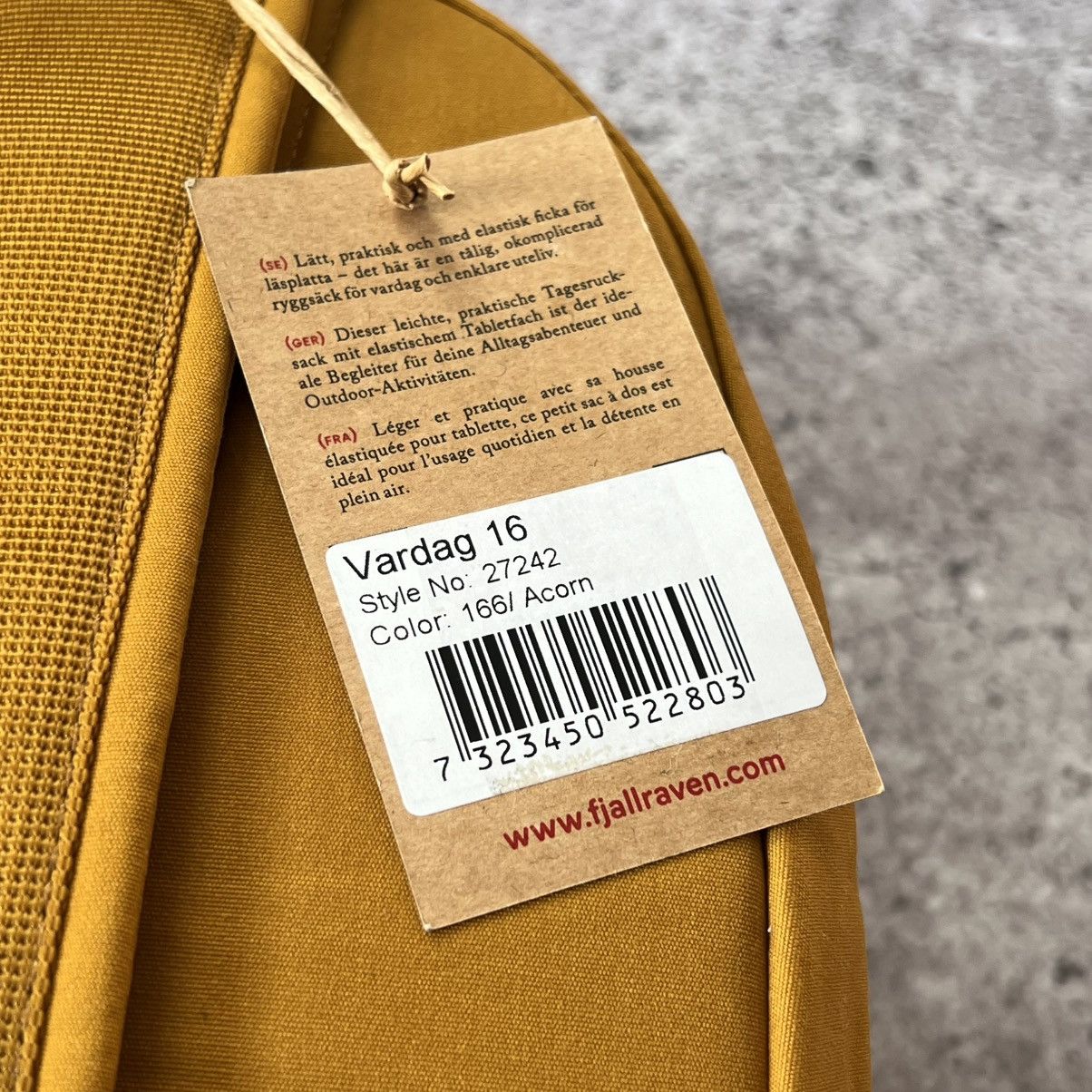 Fjallraven NEW Fjallraven Vardag 16 Backpack Acorn - G-1000 Size ONE SIZE - 4 Thumbnail