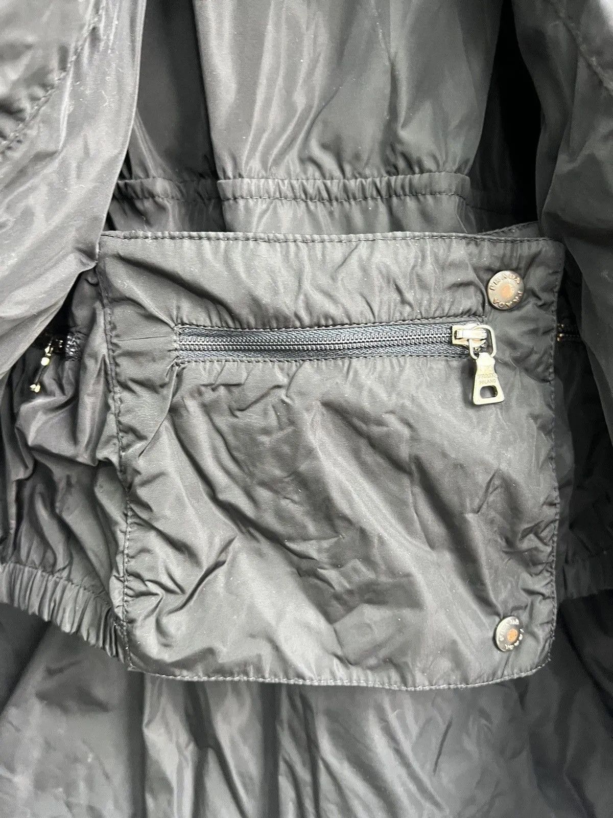 Prada Black ski rain jacket prada rad tab archival rare Size XS / US 0-2 / IT 36-38 - 5 Thumbnail