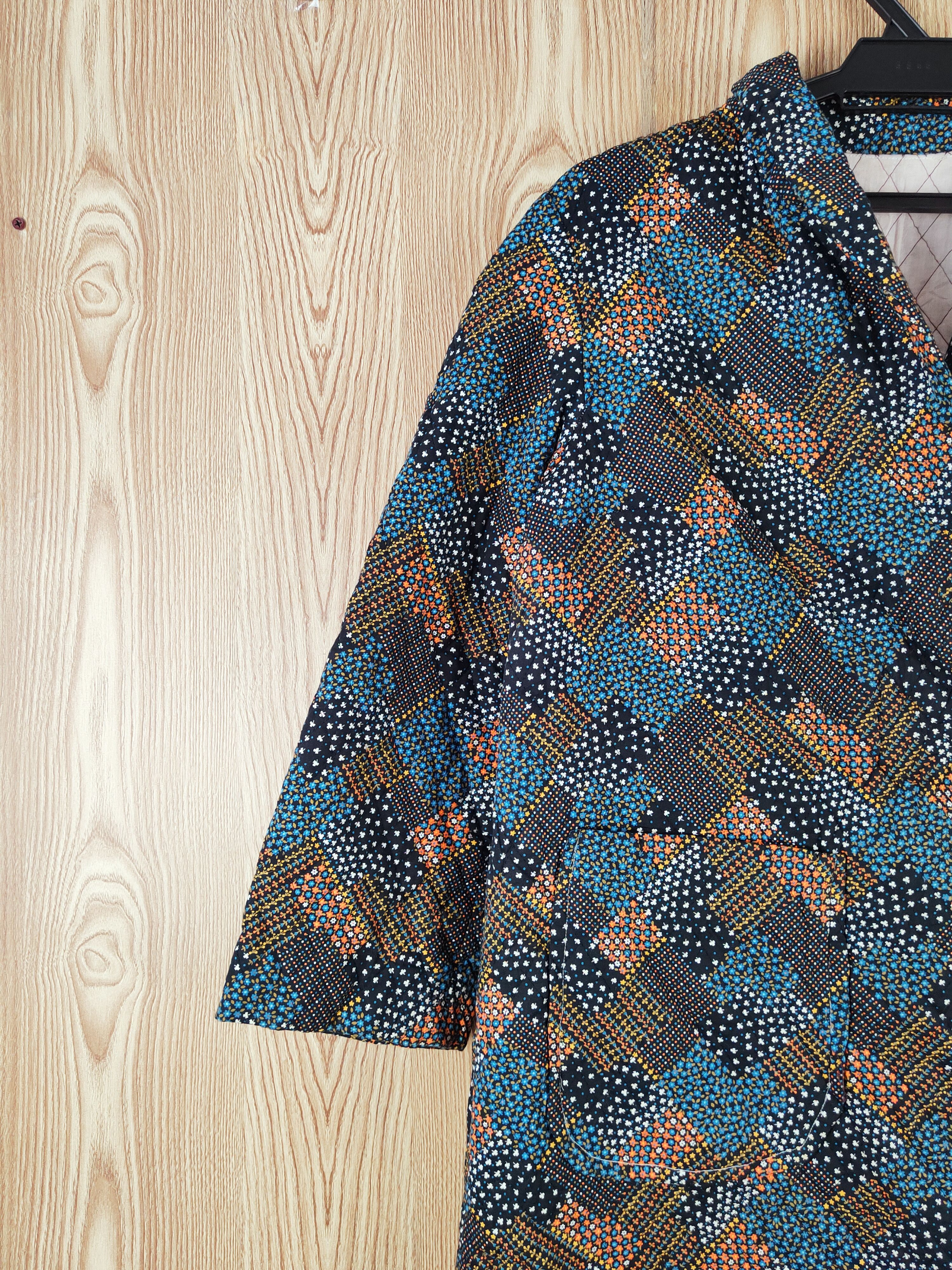 Japanese Brand Japan kimono vintage Black Flowers Long Cardigan #W888 Size M / US 6-8 / IT 42-44 - 3 Thumbnail