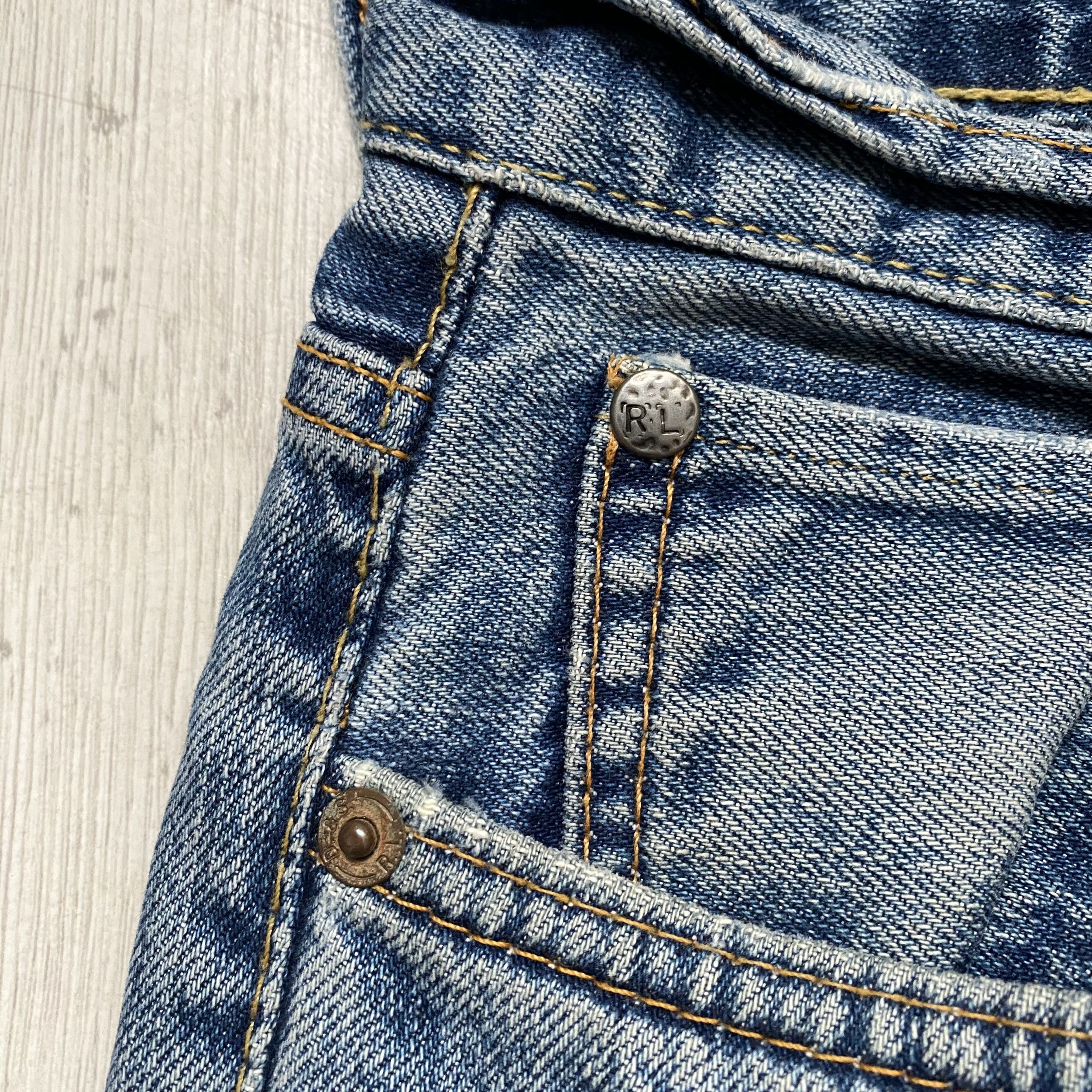 Polo Ralph Lauren 👖Vintage Polo Ralph Lauren Denim Supply Distressed jeans Size US 32 / EU 48 - 6 Thumbnail