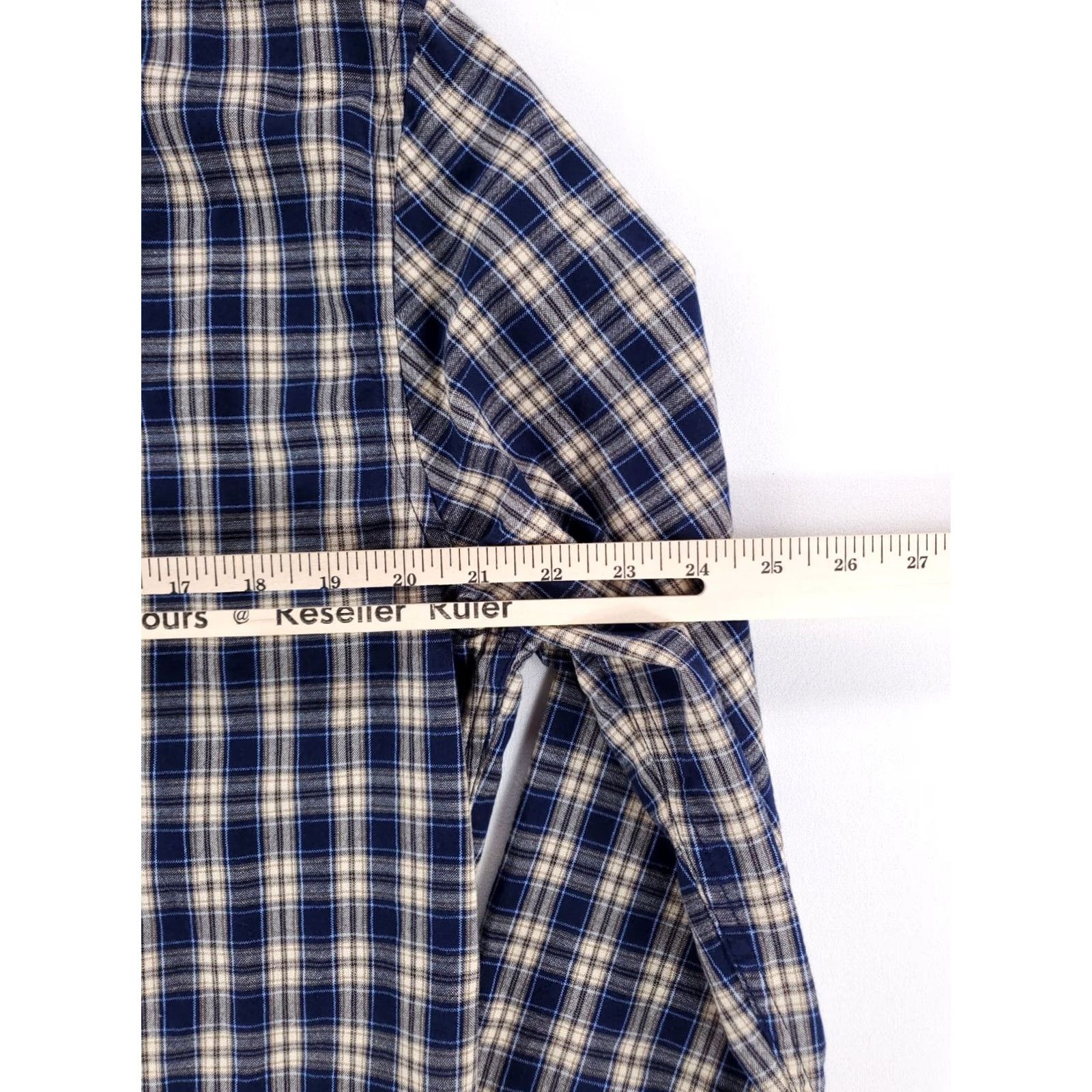 Taylor Stitch Taylor Stitch Button-Down Shirt Mens 42 Long Sleeve Plaid Blue Brown Multicolor Button-Up Shirt Comfort Fit Size US XL / EU 56 / 4 - 6 Thumbnail