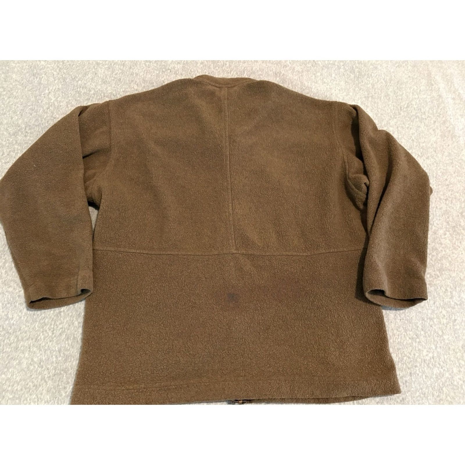 Patagonia VINTAGE Patagonia Jacket Mens Small Brown Full Zip Fleece USA Damaged Back Fabric Size US S / EU 44-46 / 1 - 5 Thumbnail
