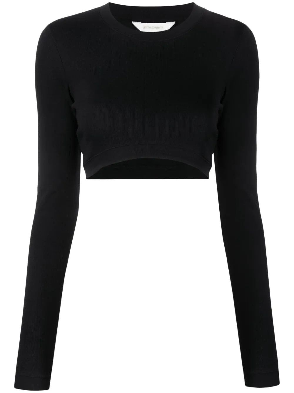 Palm Angels o1y1225 Crop Top in Black Size S / US 4 / IT 40 - 1 Thumbnail