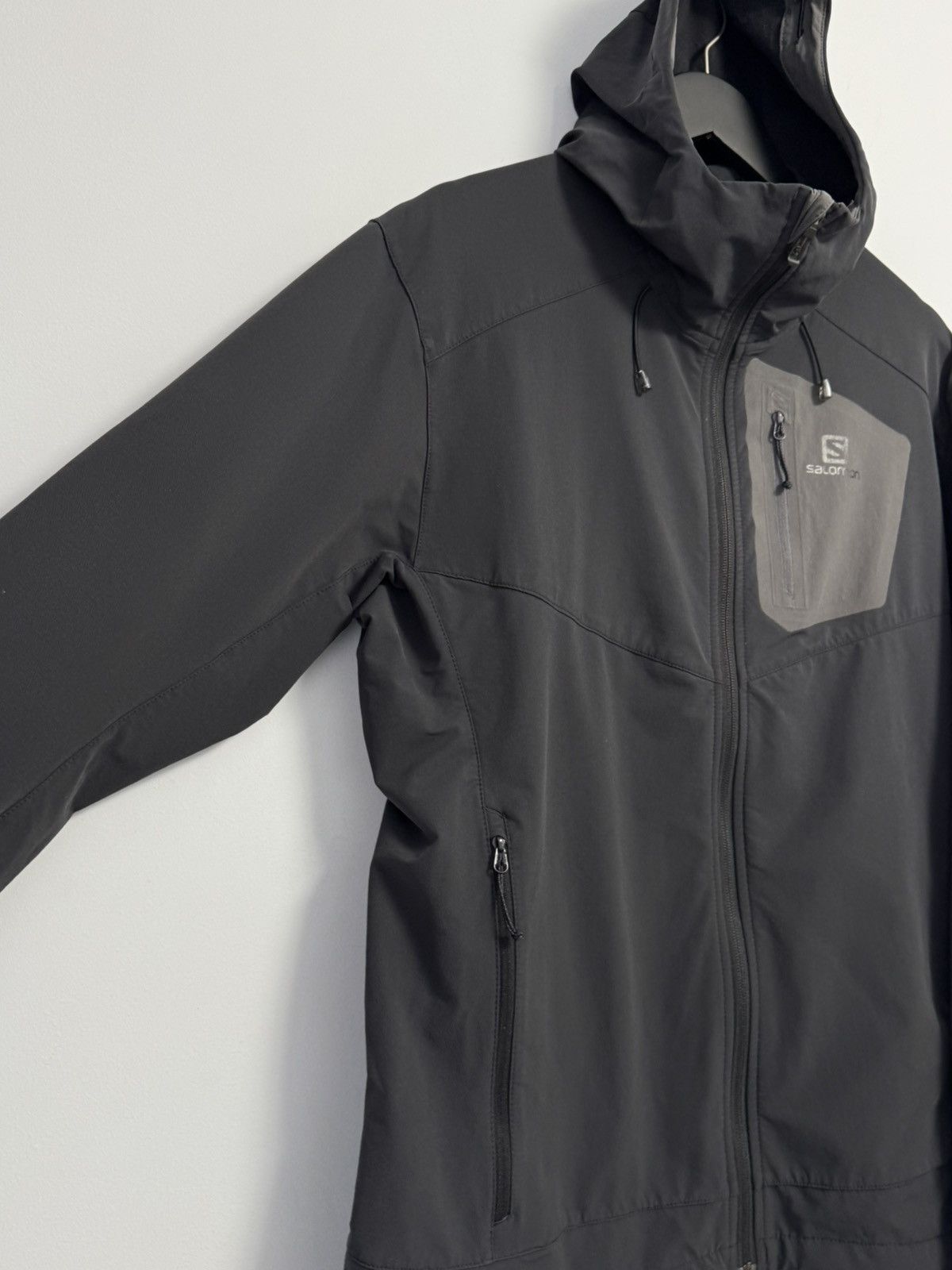 Salomon Salomon Men's Hoodie Polyamide with Elastane, Nylon Full Zip Size US L / EU 52-54 / 3 - 10 Thumbnail