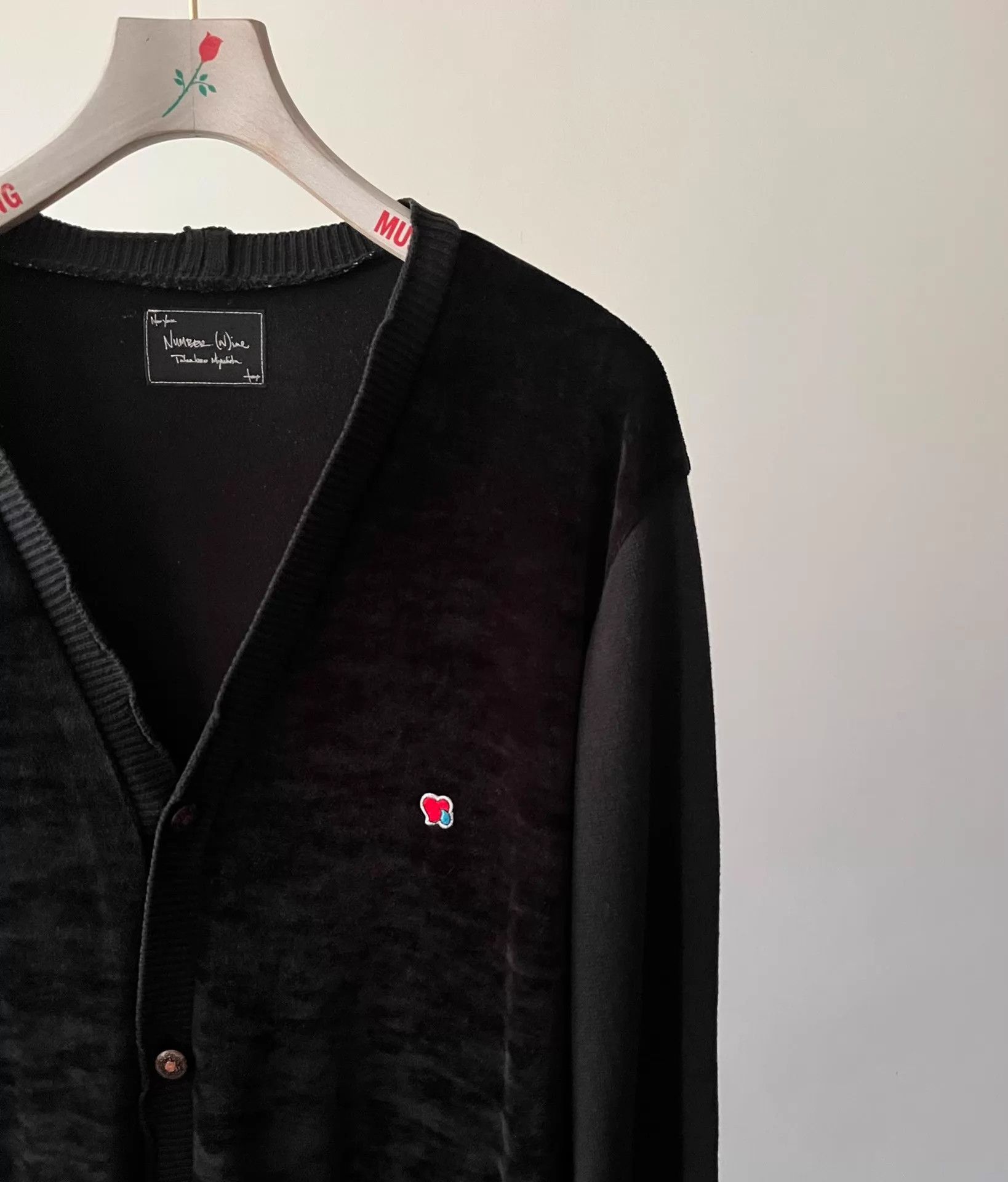 Number (N)ine Number (N)ine 03AW Velvet Cardigan Size US L / EU 52-54 / 3 - 3 Thumbnail