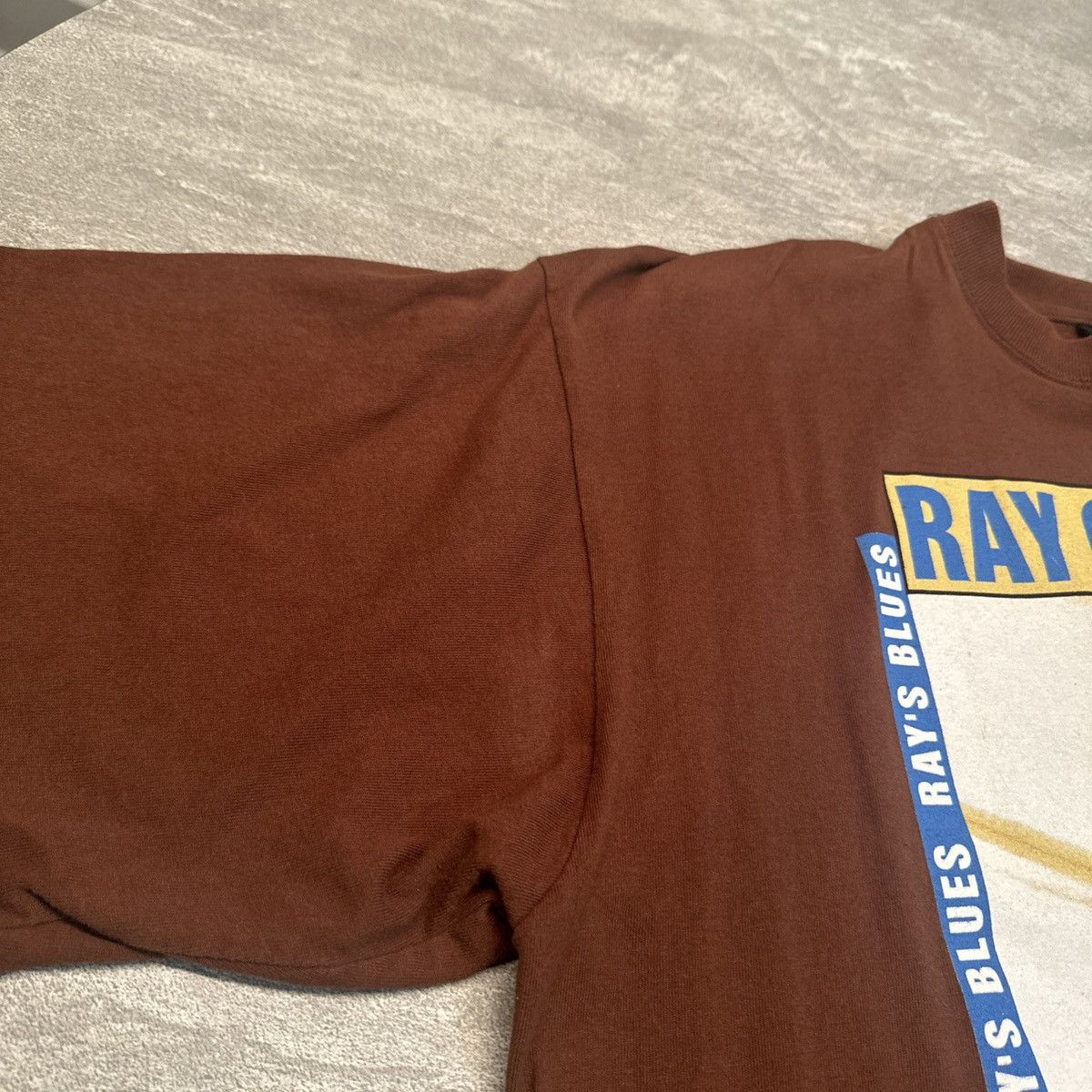 Rap Tees × Vintage Vintage Y2K Ray Charles Blue Portrait Rap Style Shirt 2XL Size US XXL / EU 58 / 5 - 3 Thumbnail