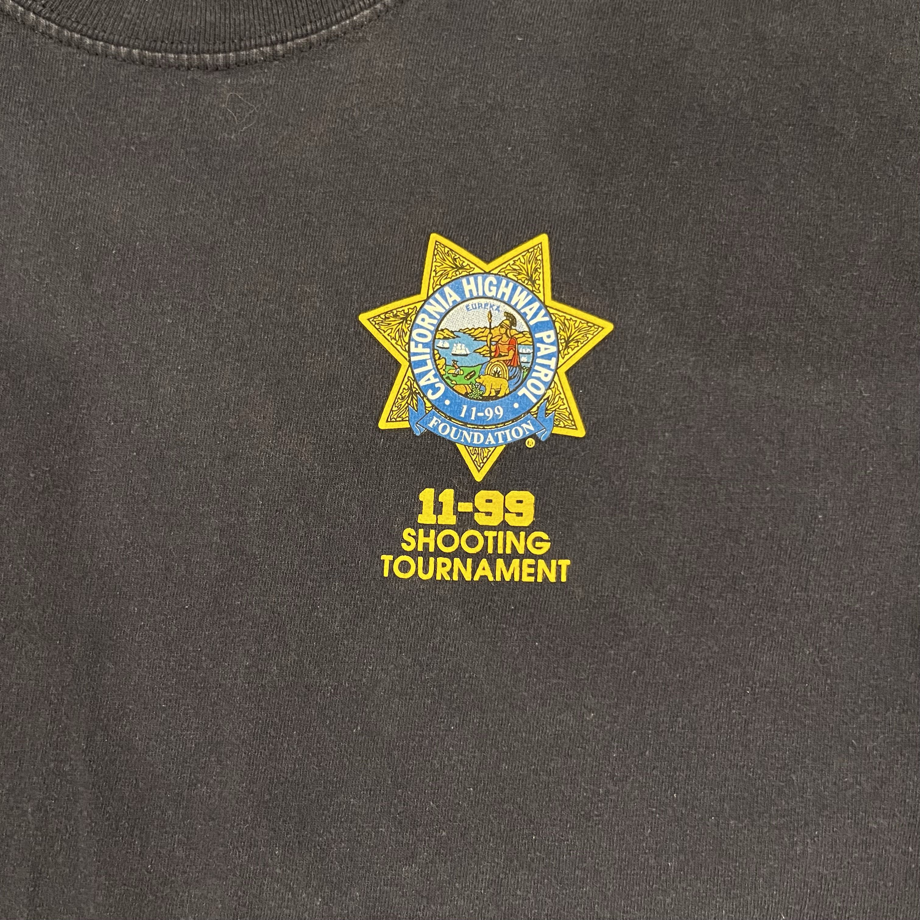 Vintage California Highway Patrol 11-99 Shooting Tournament Tee Size US L / EU 52-54 / 3 - 2 Thumbnail