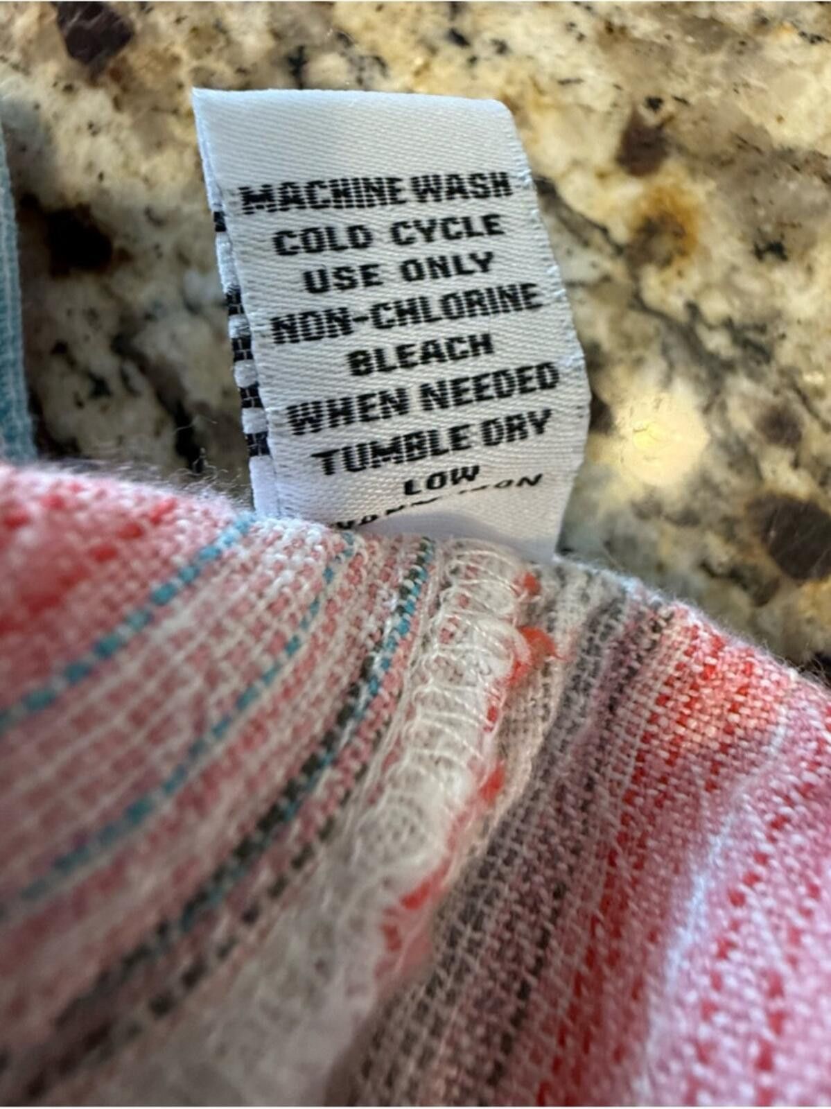 Death Before Dishonor Dash pink stripe linen elastic drawstring shorts plus SZ 1X Size 40" / US 18 - 4 Thumbnail