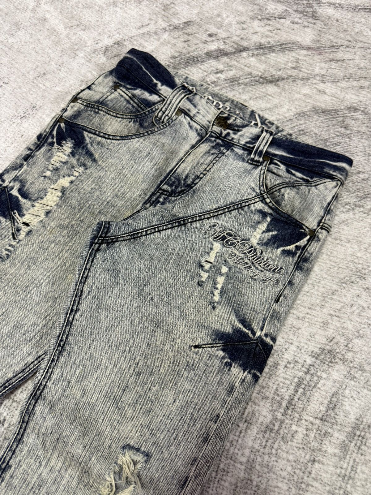 Japanese Brand × PHENOMENON MCD Japan Acid Wash Deconstructed Distressed Jeans Size US 30 / EU 46 - 5 Thumbnail