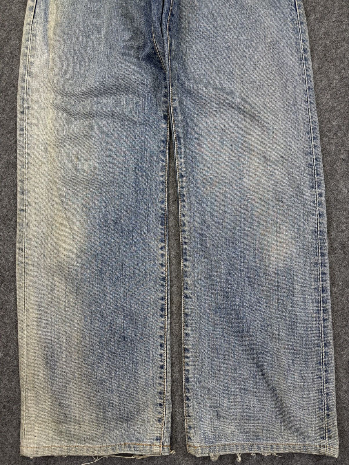 Edwin 💥Thrashed💥Vintage Edwin Wide Baggy Selvedge Denim F974 Size US 26 / EU 42 - 4 Thumbnail