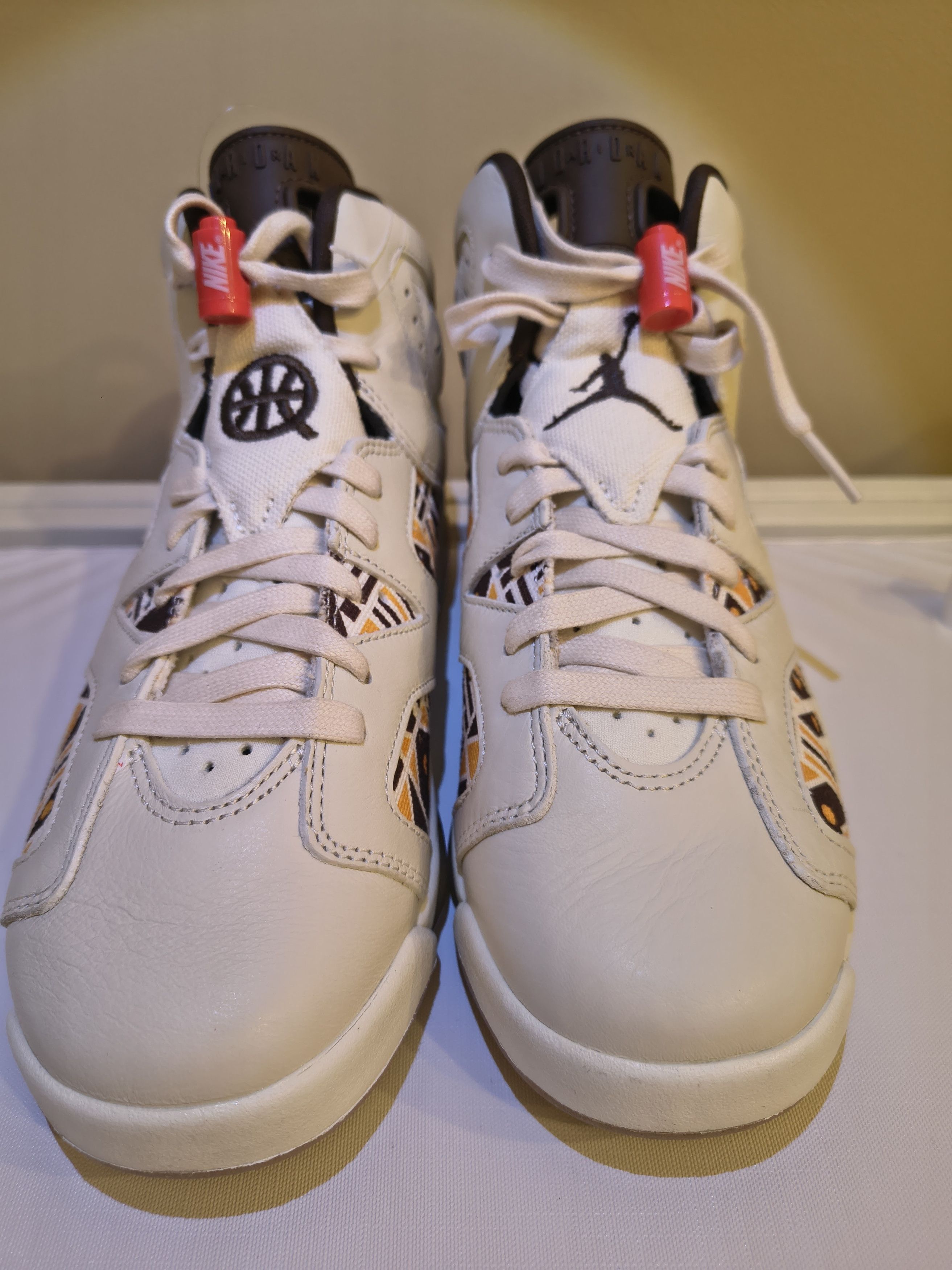 Nike Air Jordan 6 Retro GS "Quai 54" - Sail/Gum BRAND NEW No Box Size US 6 / EU 39 - 2 Thumbnail