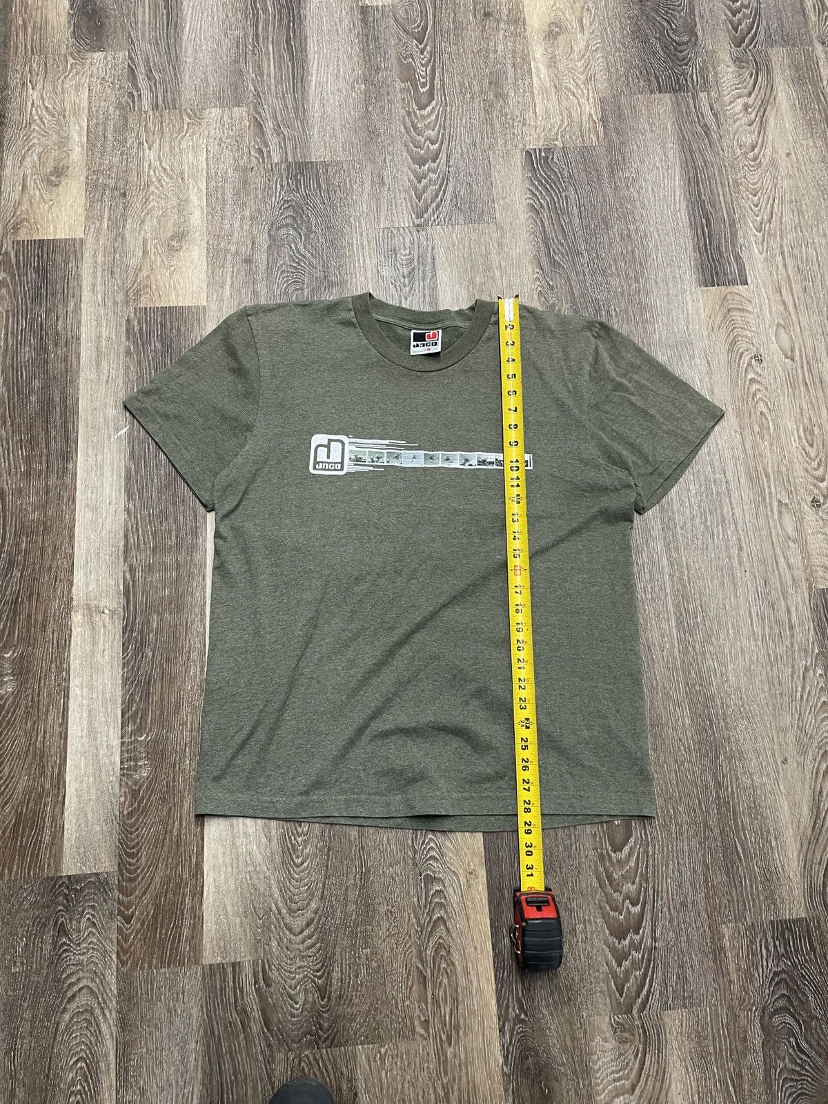 JNCO JNCO BMX Olive Green center logo tshirt Size US L / EU 52-54 / 3 - 8 Thumbnail