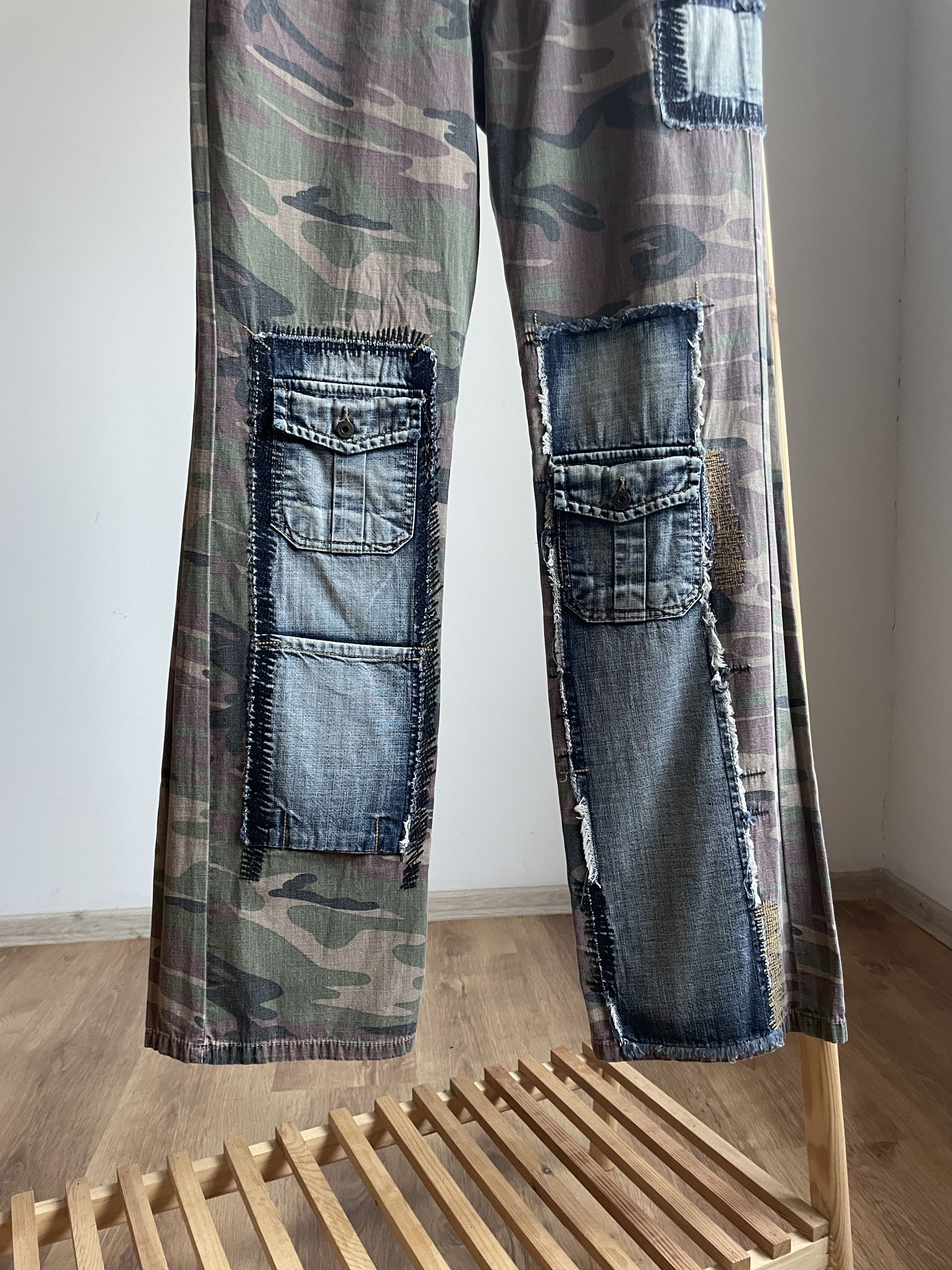 Vintage Rusty Neal Vintage Hybrid Camo/Denim Pants Size 33x34 Size US 33 - 5 Thumbnail