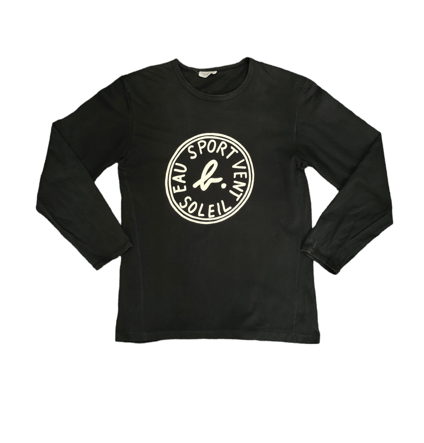 image of Vintage Agnes B. Homme Eau Sport Vent Longsleeve T-Shirt, Men's (Size Small)