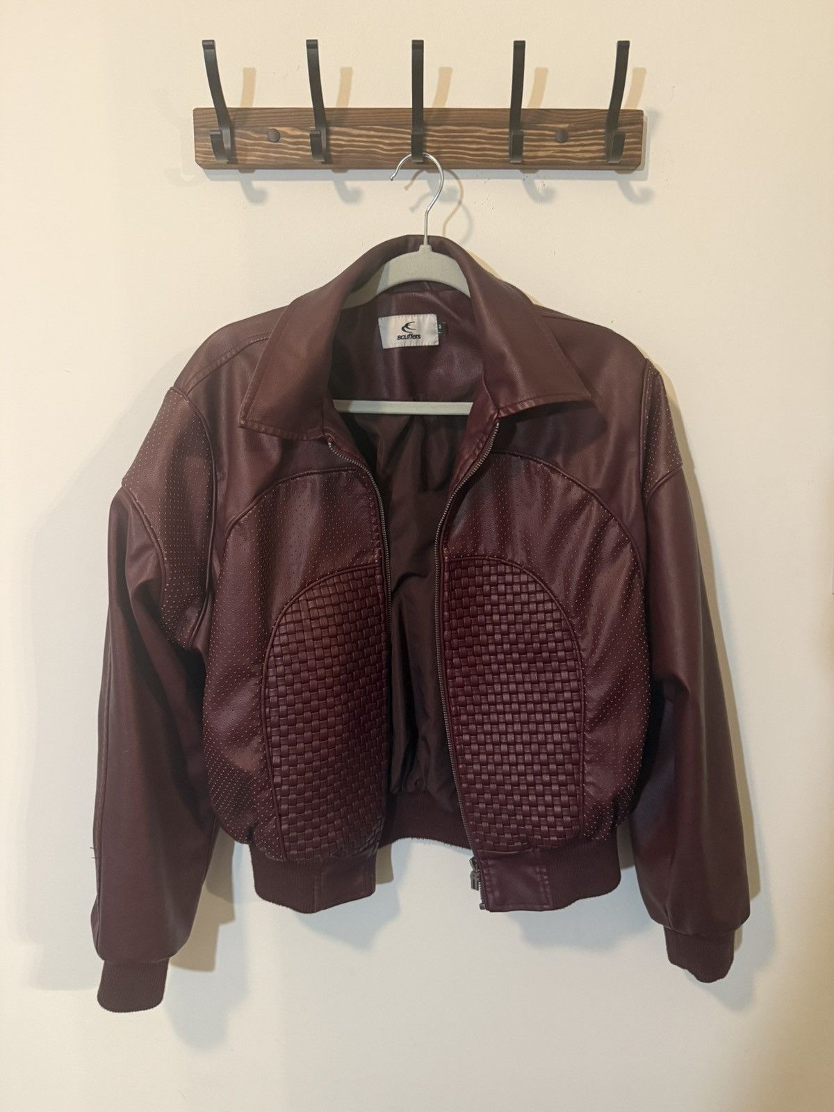 Other Scuffers Country Burgundy Leather Jacket Size Small Size US S / EU 44-46 / 1 - 1 Thumbnail