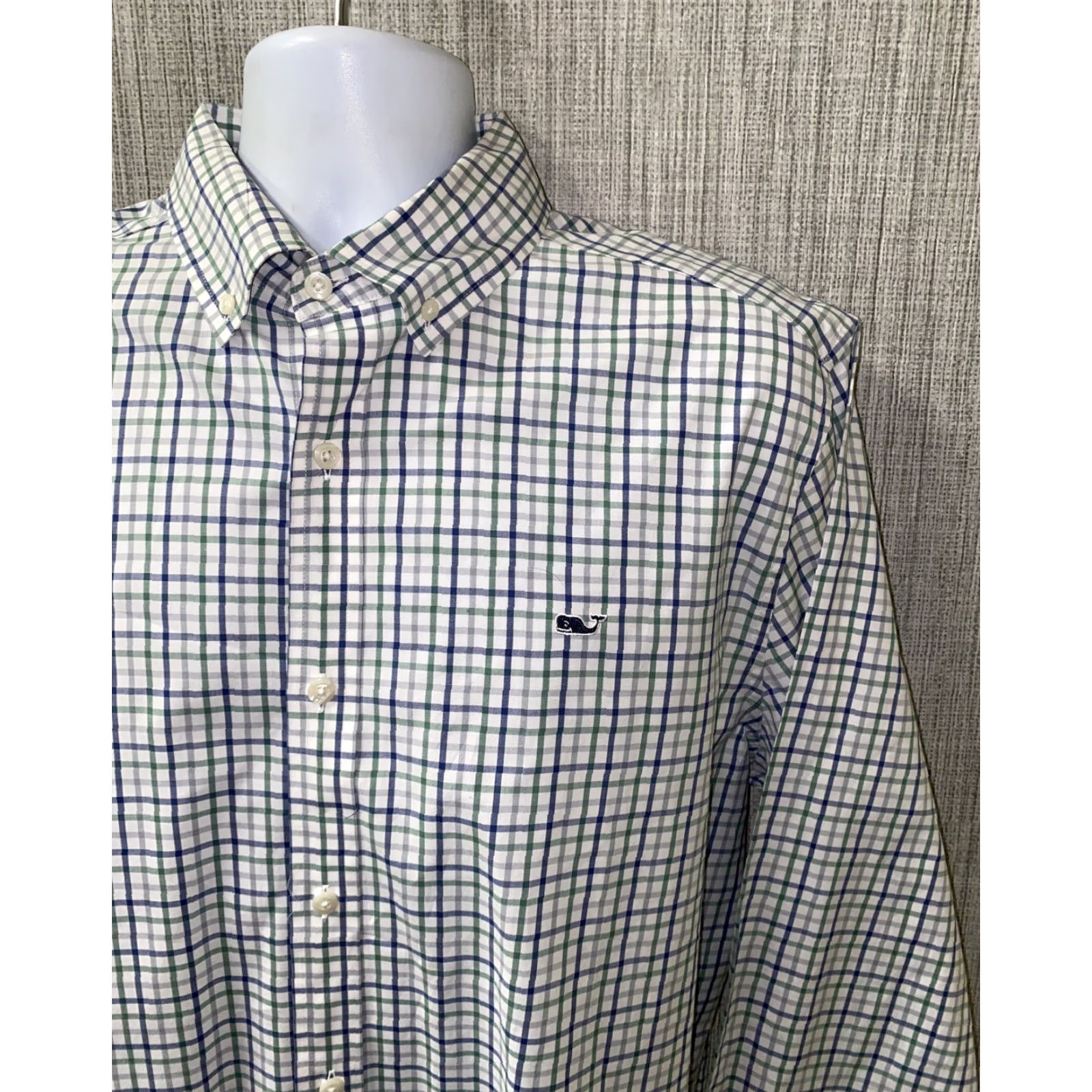 Vineyard Vines VINEYARD VINES Mens Long Sleeve Shirt Button-Up Collared Checkered Cotton Large Multicolor Size US L / EU 52-54 / 3 - 2 Thumbnail