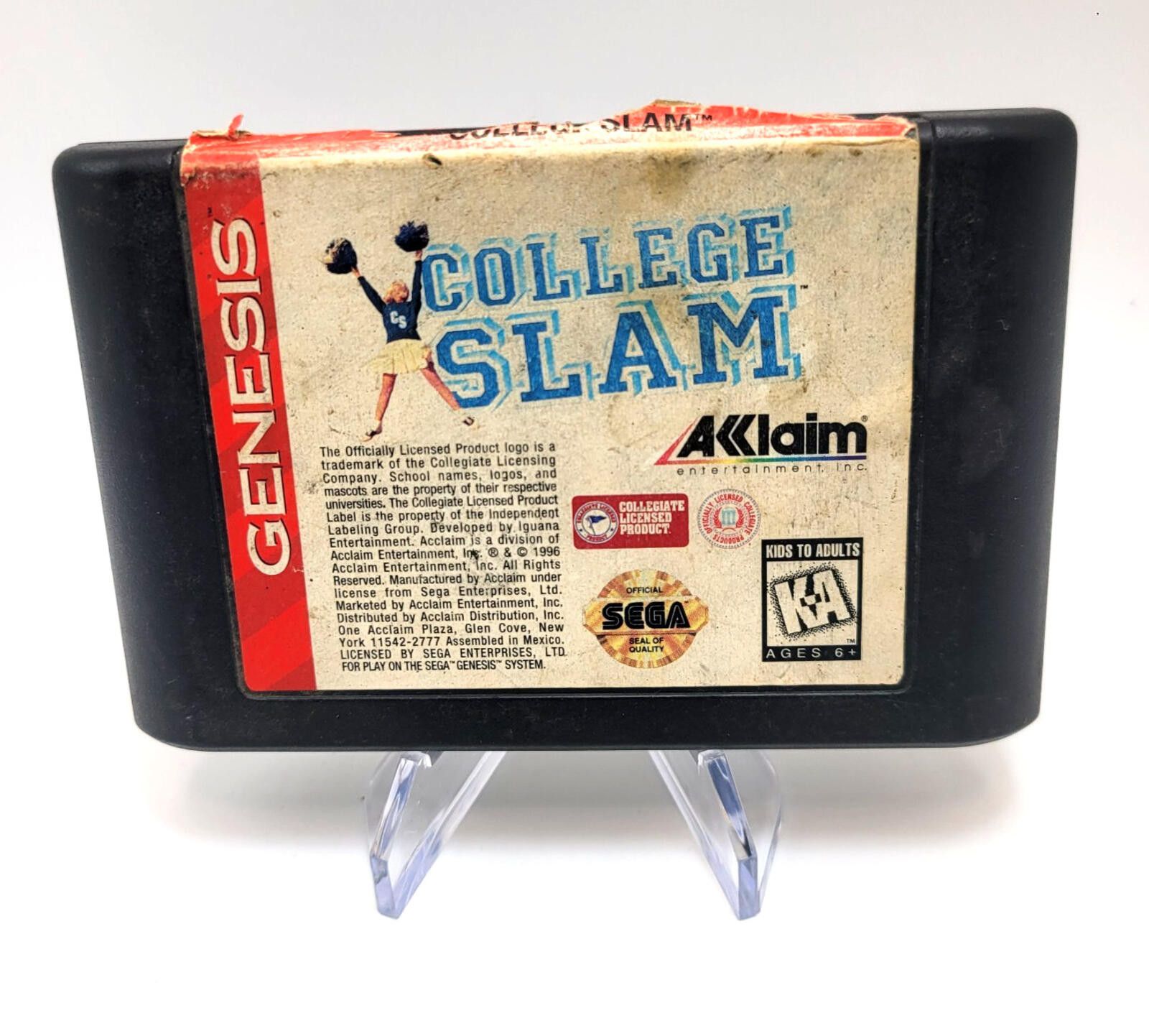 semanticdesign College Slam (Sega Genesis, 1996) Cart Only - Tested Size ONE SIZE - 1 Thumbnail