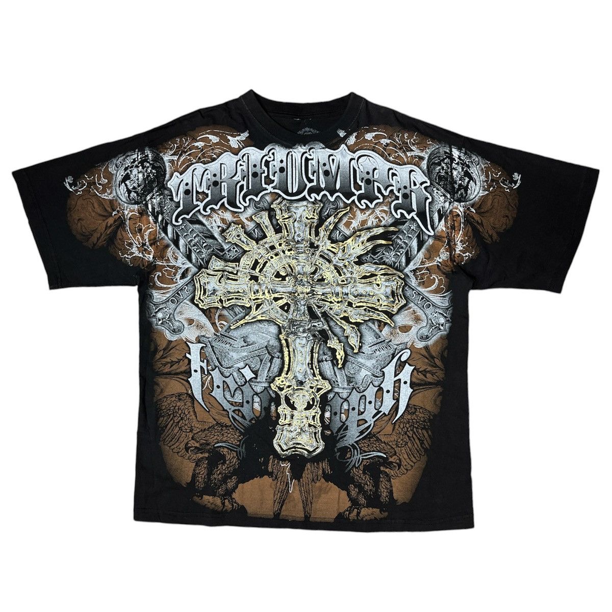 Vintage 00s affliction style tee Size US XXL / EU 58 / 5 - 1 Thumbnail