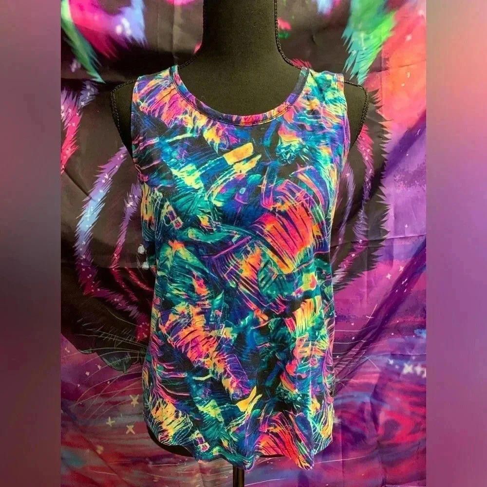 Designer Vibrant Colorful Tank Top - Perfect for Summer Size S / US 4 / IT 40 - 1 Thumbnail