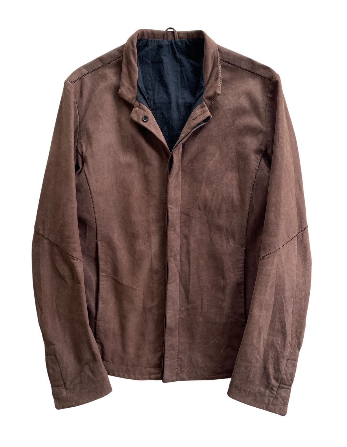 10sei0otto 10Sei0Otto Scar Stitch Cow Leather Avantgarde Jacket Size US S / EU 44-46 / 1 - 1 Thumbnail