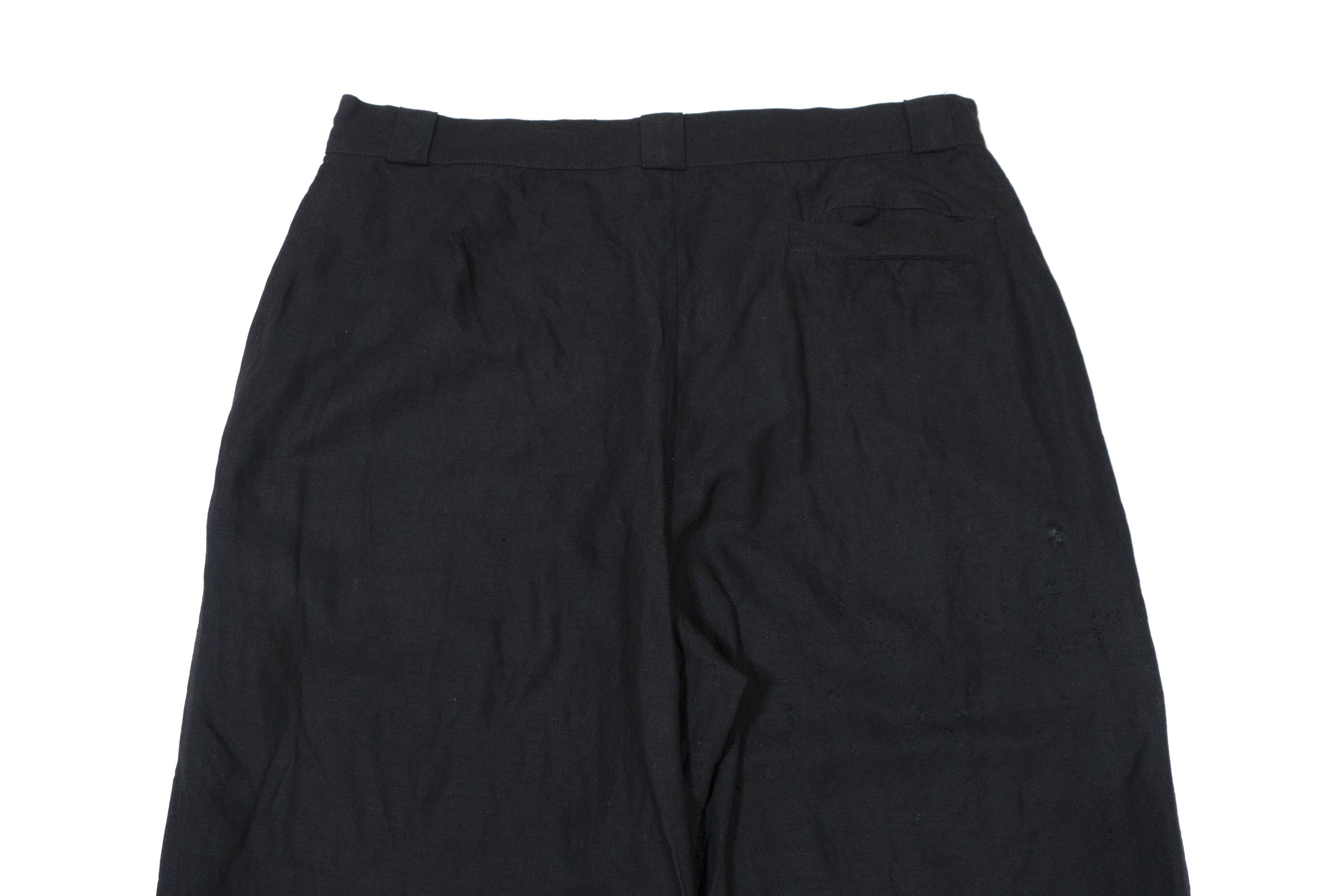 Moschino 90S Linen Blend Distressed Pants Vintage Size 27" / US 4 / IT 40 - 4 Thumbnail