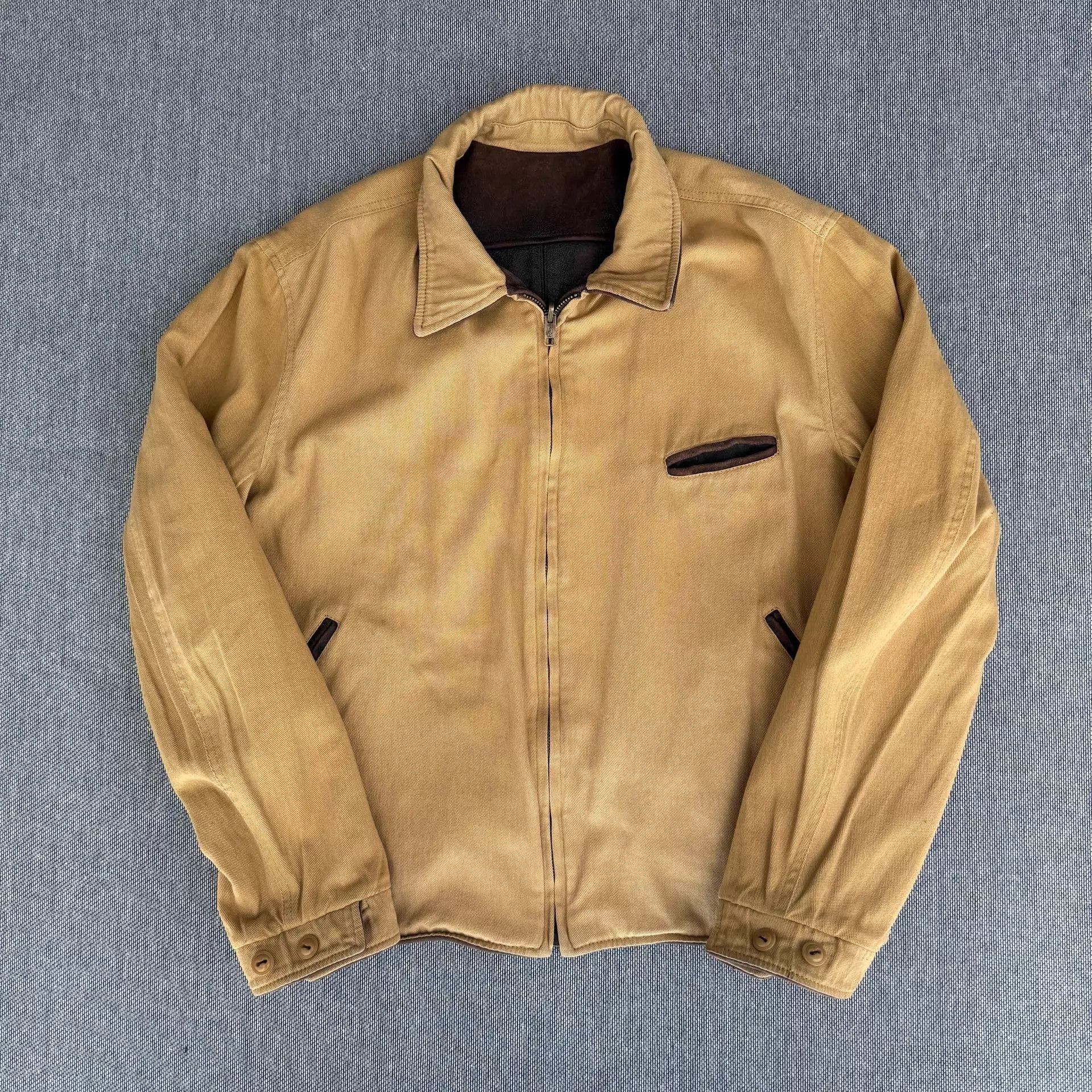 Levi's LVC 1940s Italian Lambskin Deep Brown Reversible XL Jacket Size US XL / EU 56 / 4 - 3 Thumbnail