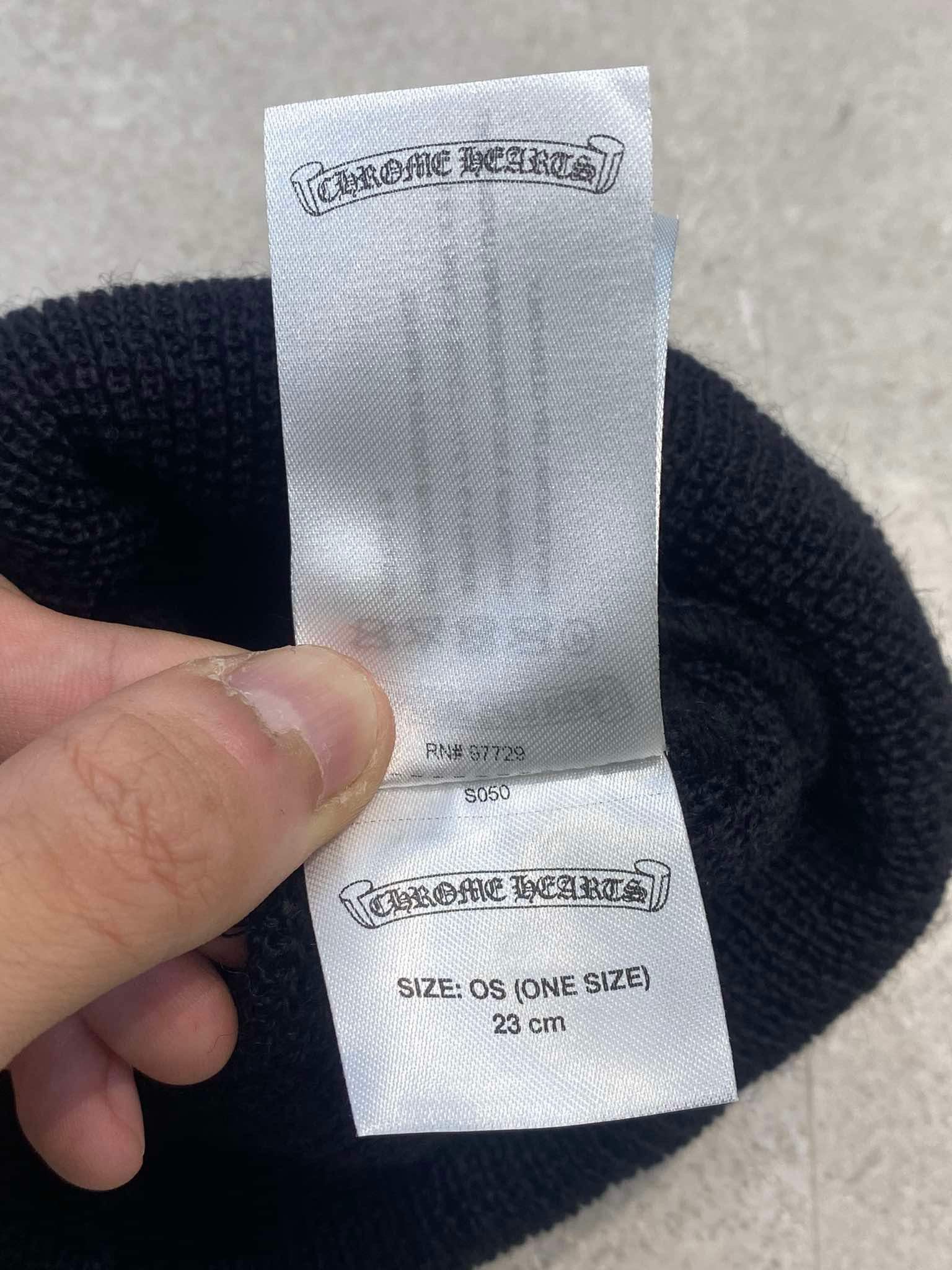 Chrome Hearts CHROME HEARTS Plus Cross Beanie Black Print Size ONE SIZE - 5 Thumbnail