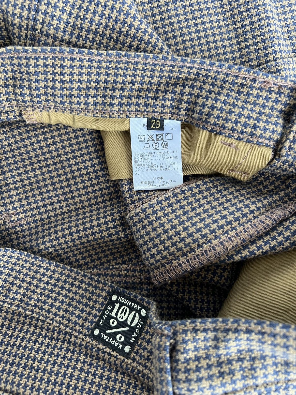 Kapital Kapital Cotton Houndstooth Check 5P OKABELLBO Size US 28 / EU 44 - 6 Thumbnail