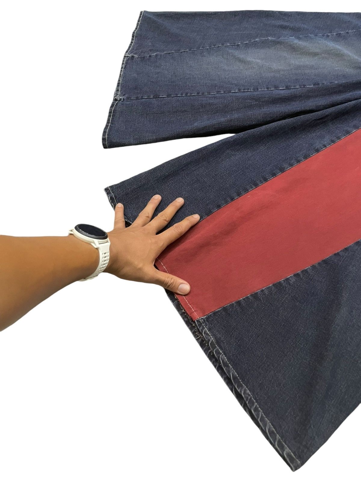 JNCO × Southpole × Wu-Tang Clan Los P’tites Bombes Super Wide Leg Studded Baggy Jorts Short Size US 30 / EU 46 - 7 Thumbnail