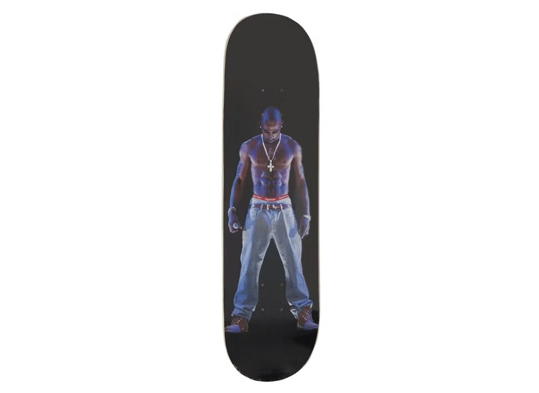Tupac Hologram Skateboard Deck Black