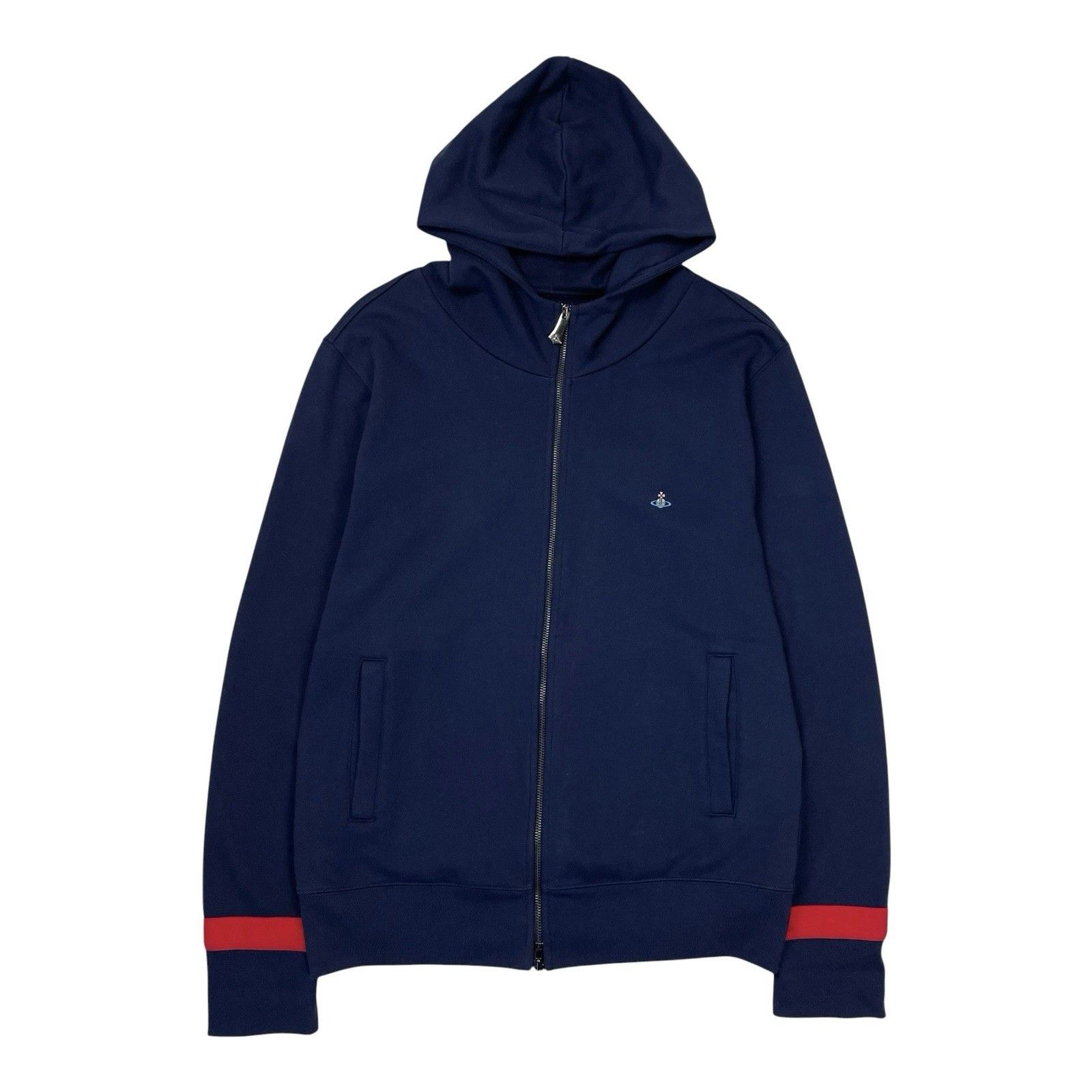 Vivienne Westwood Red label diagonal zip hoodie | Grailed